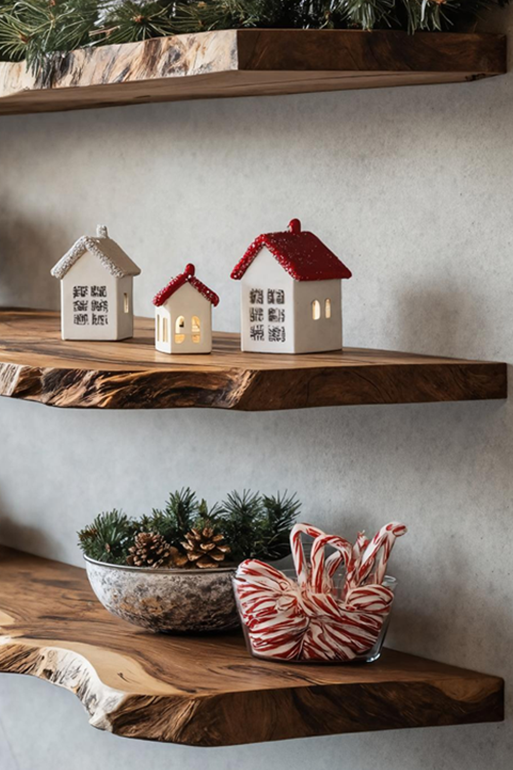 Modern Solid Wood Floating Shelf For Holiday Entryway Furniture Setup SILDTTNCFL040