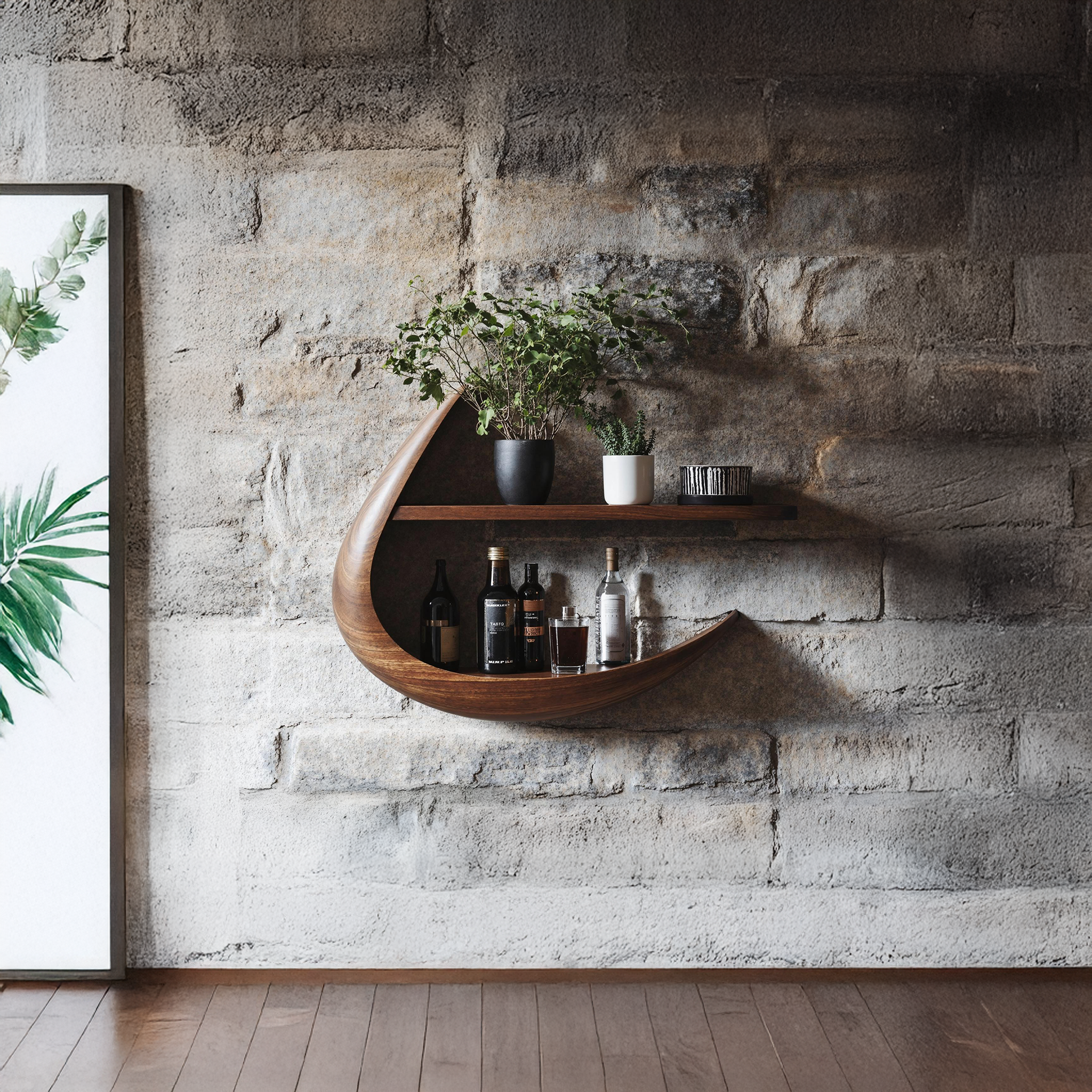 Handcrafted Live Edge Bookshelf For Modern Living Spaces SILDTTNWMS005