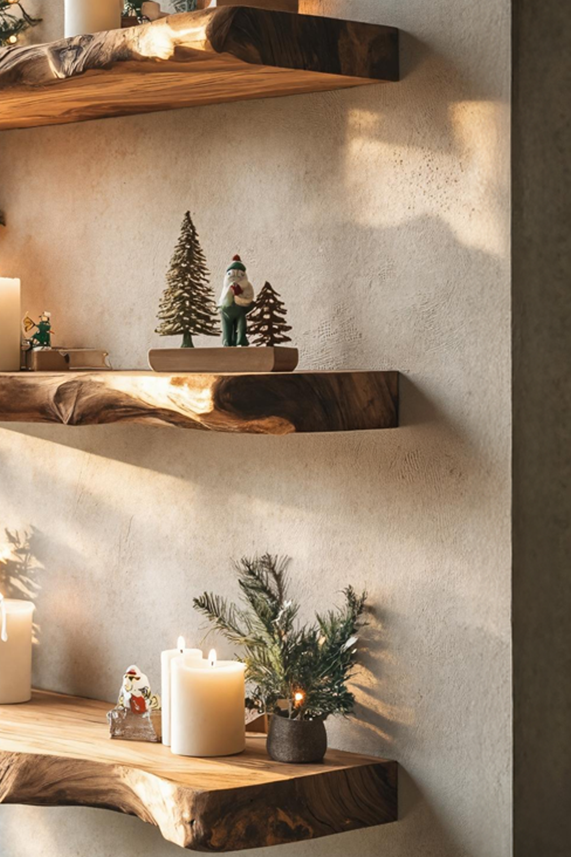 Modern Wooden Floating Shelf For Holiday Bedroom Wall Decoration SILDTTNCFL016