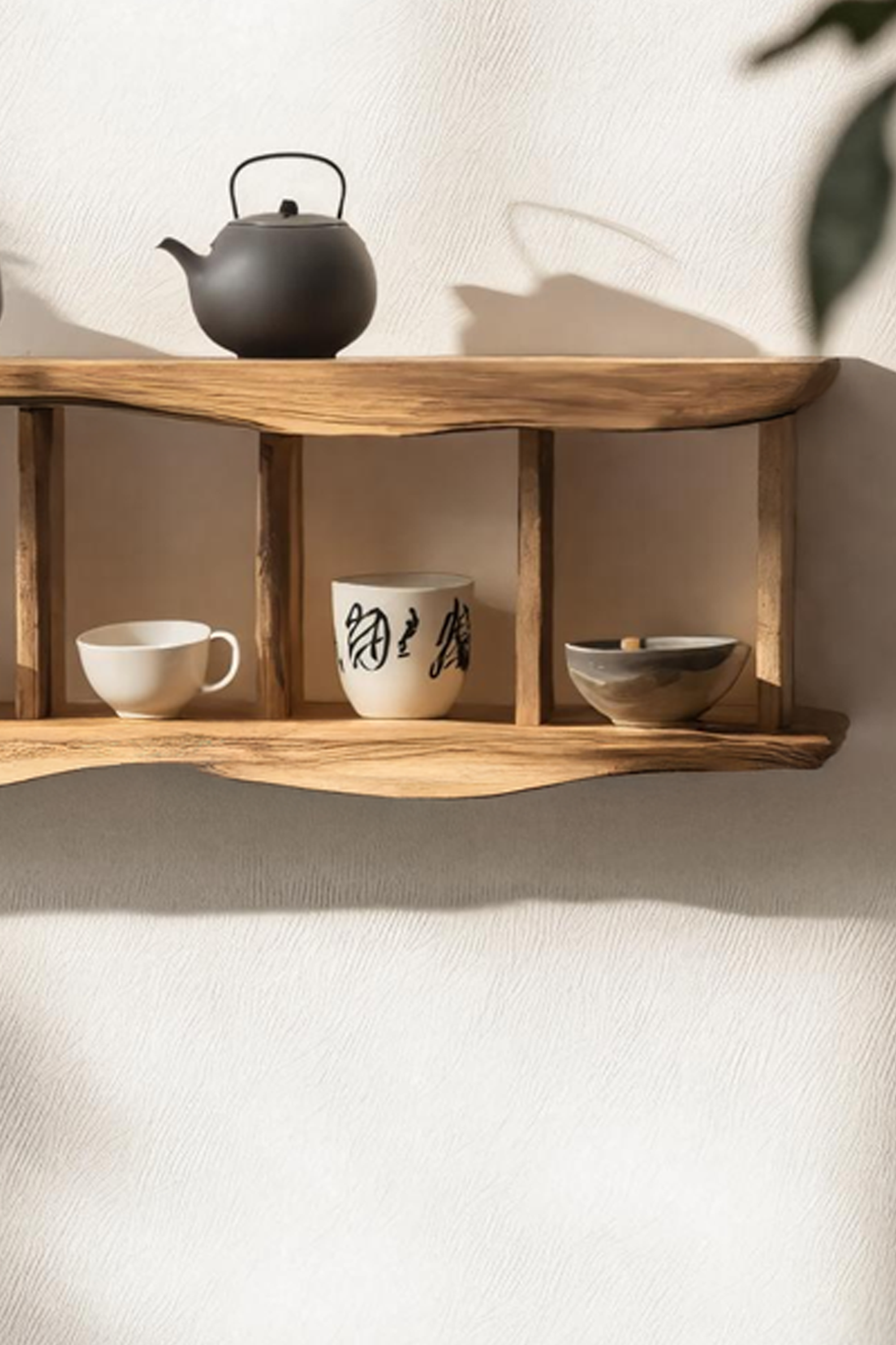 Solid Wood Bookshelf In Rustic Style For Bedroom Decor SILDTTNWMS023