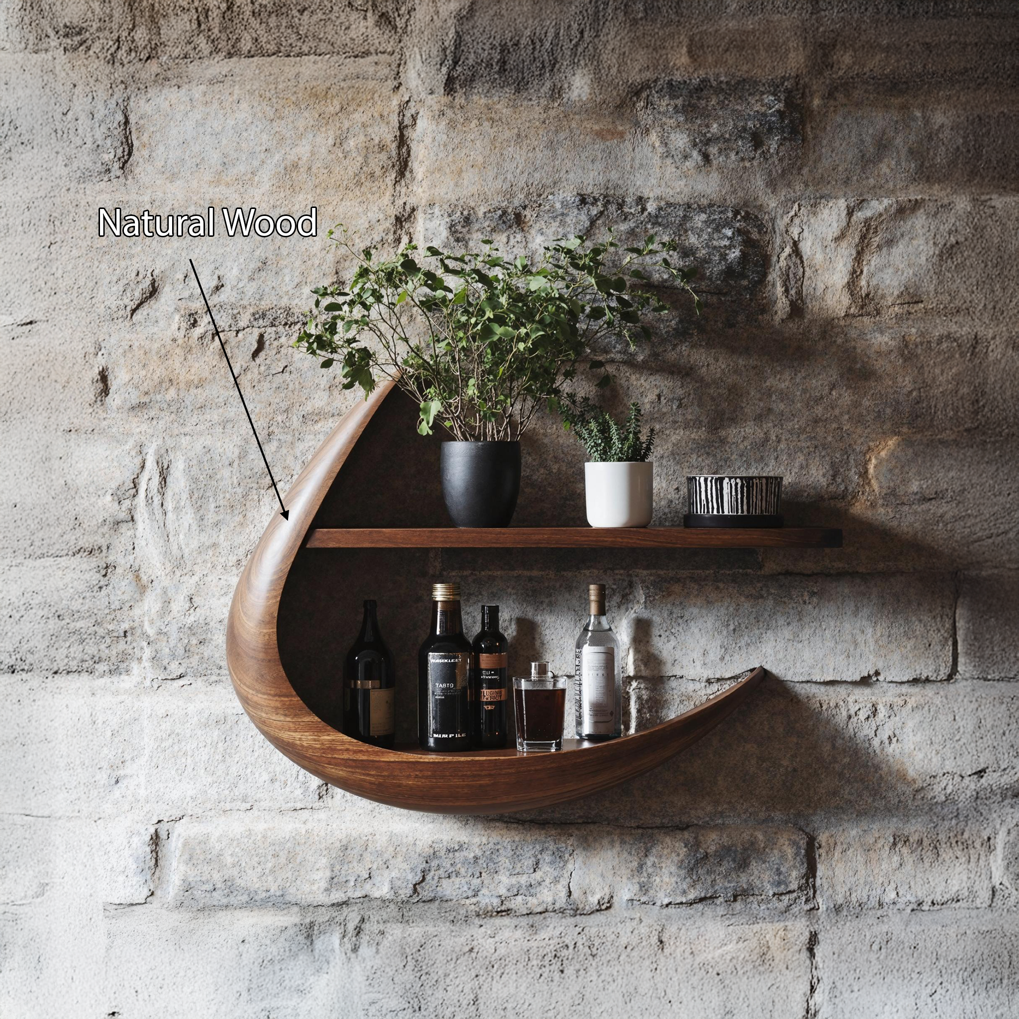 Handcrafted Live Edge Bookshelf For Modern Living Spaces SILDTTNWMS005