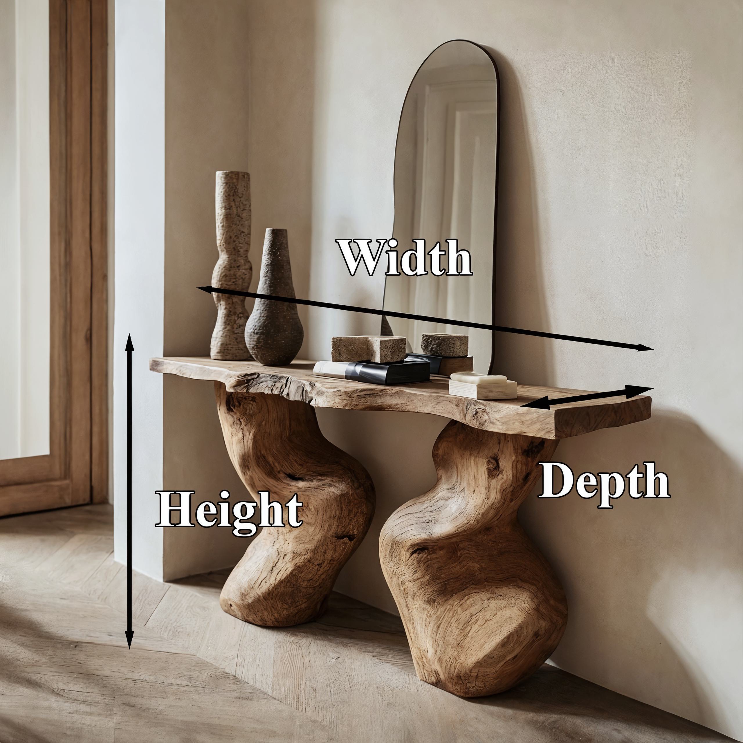 Entryway Table Solid Wood SILDTCS030