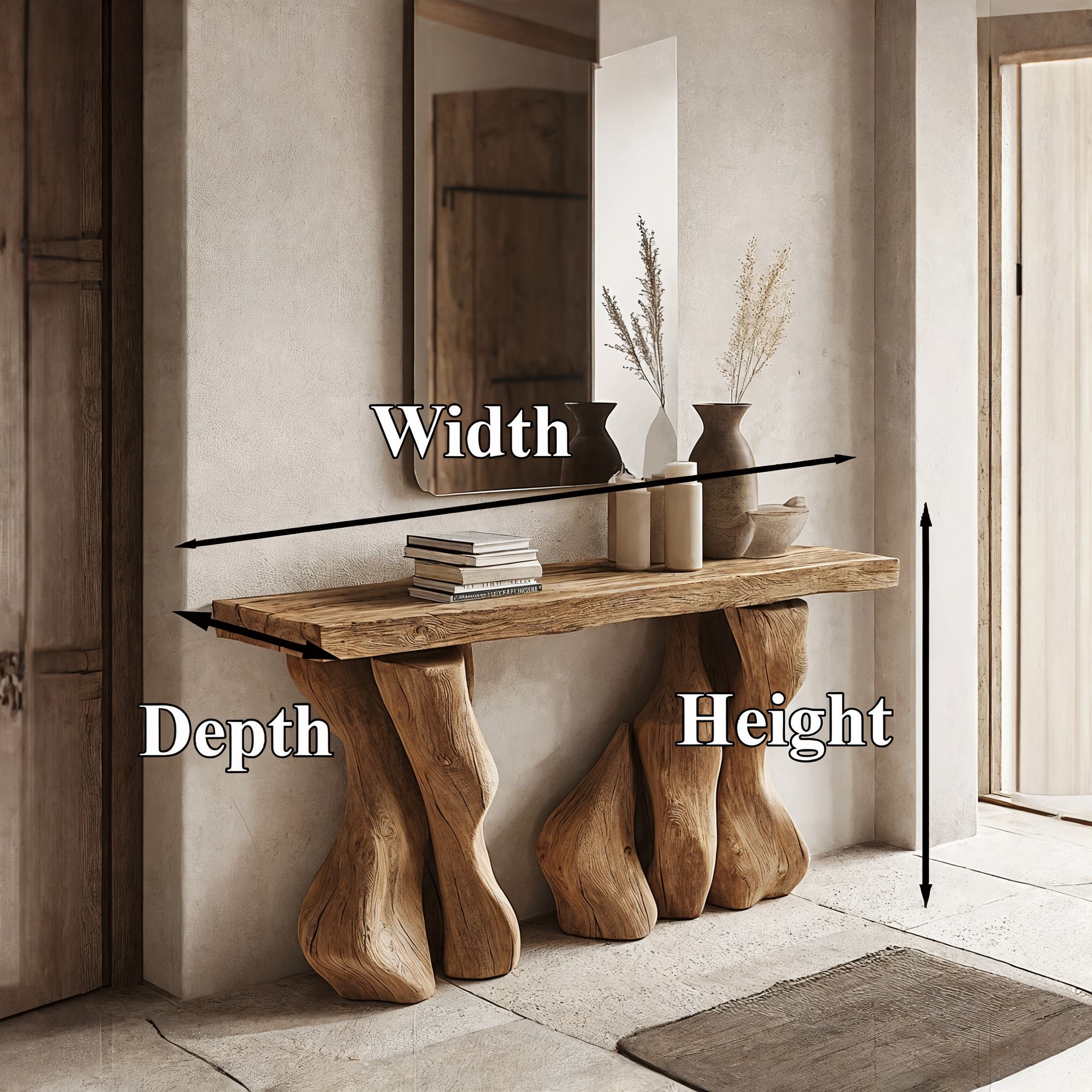 Rustic Entry Console Table SILDTCS028