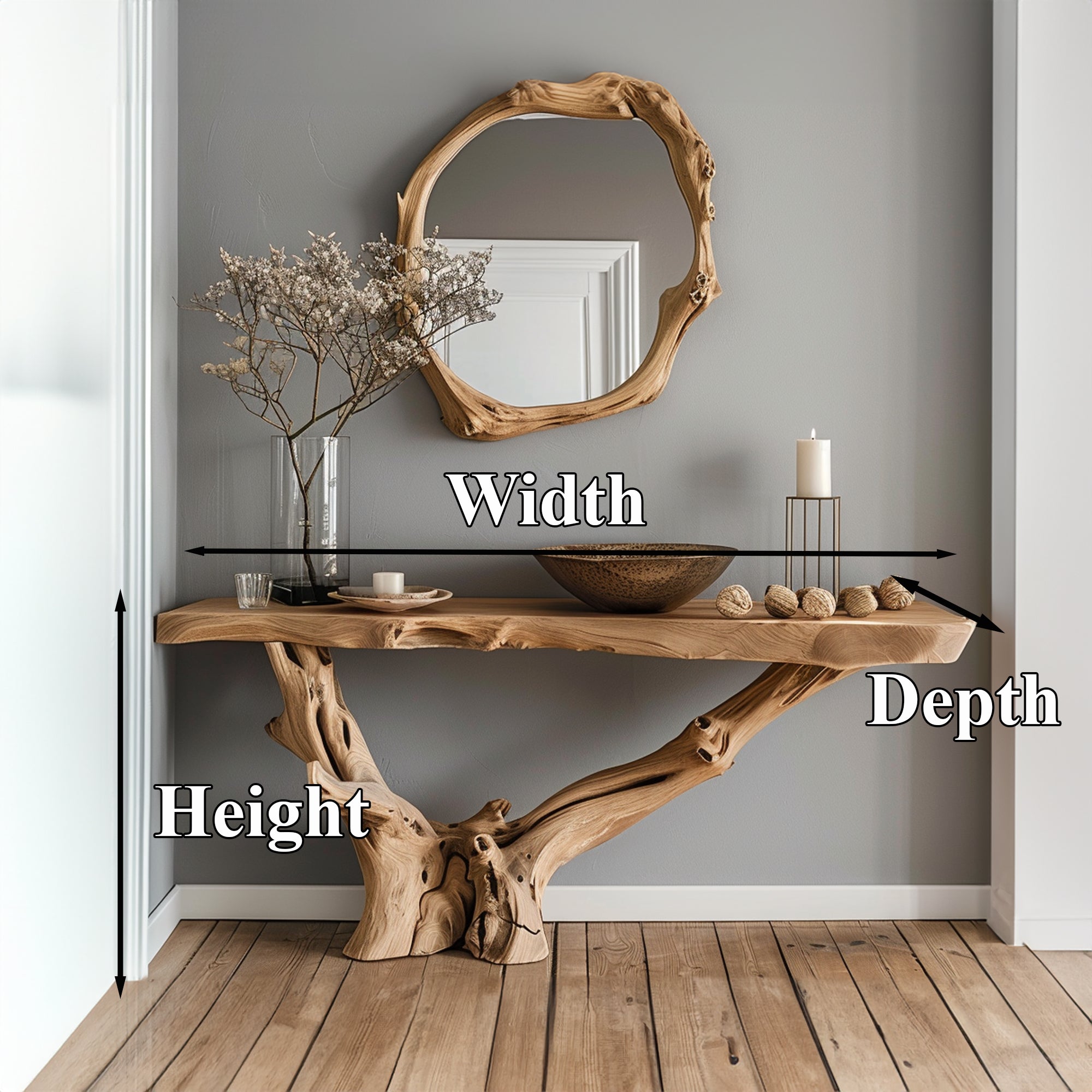 Wood Entry Console Table SILDTCS027