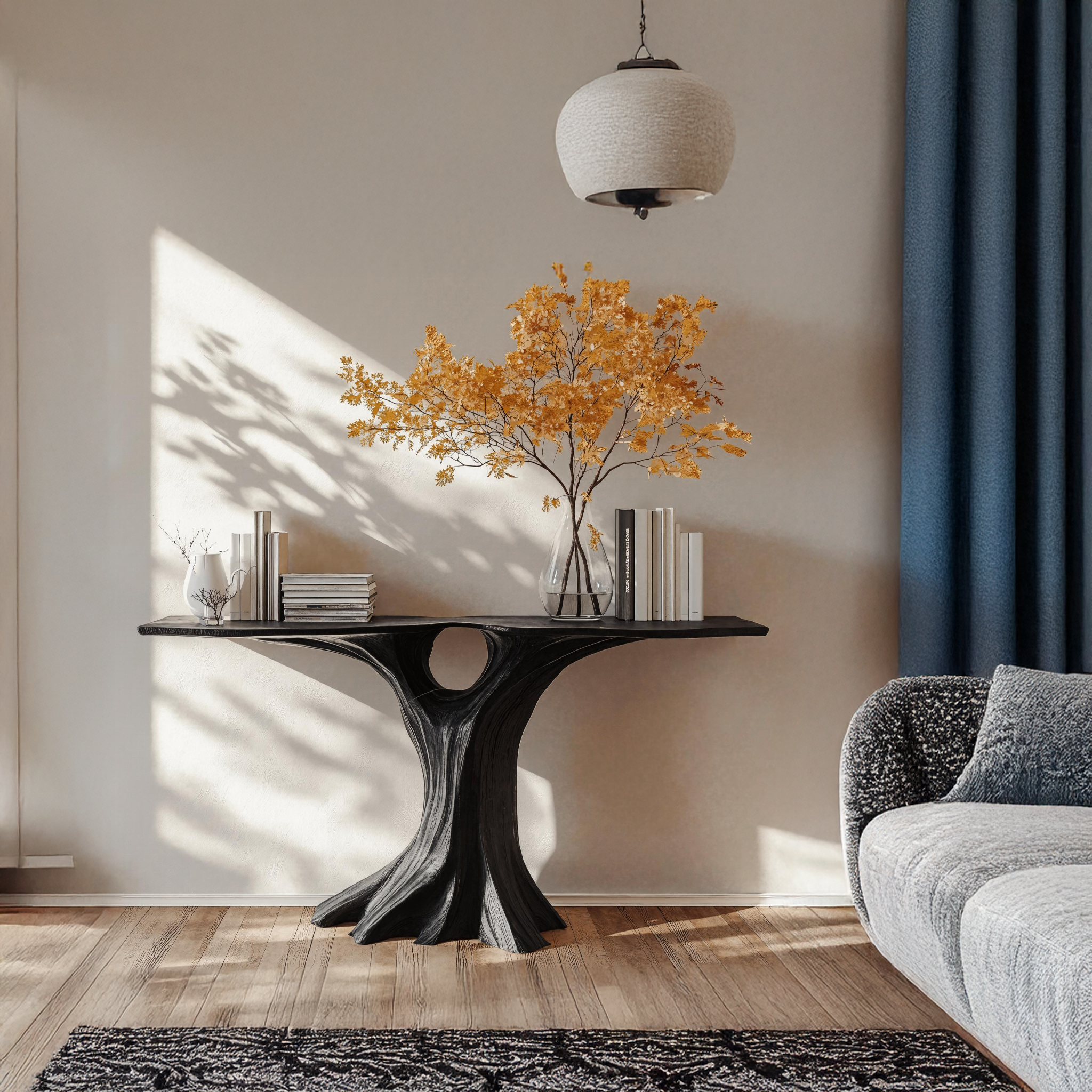 Wood Console Table For Entryway Organization And Space Maximization SILDTCS188