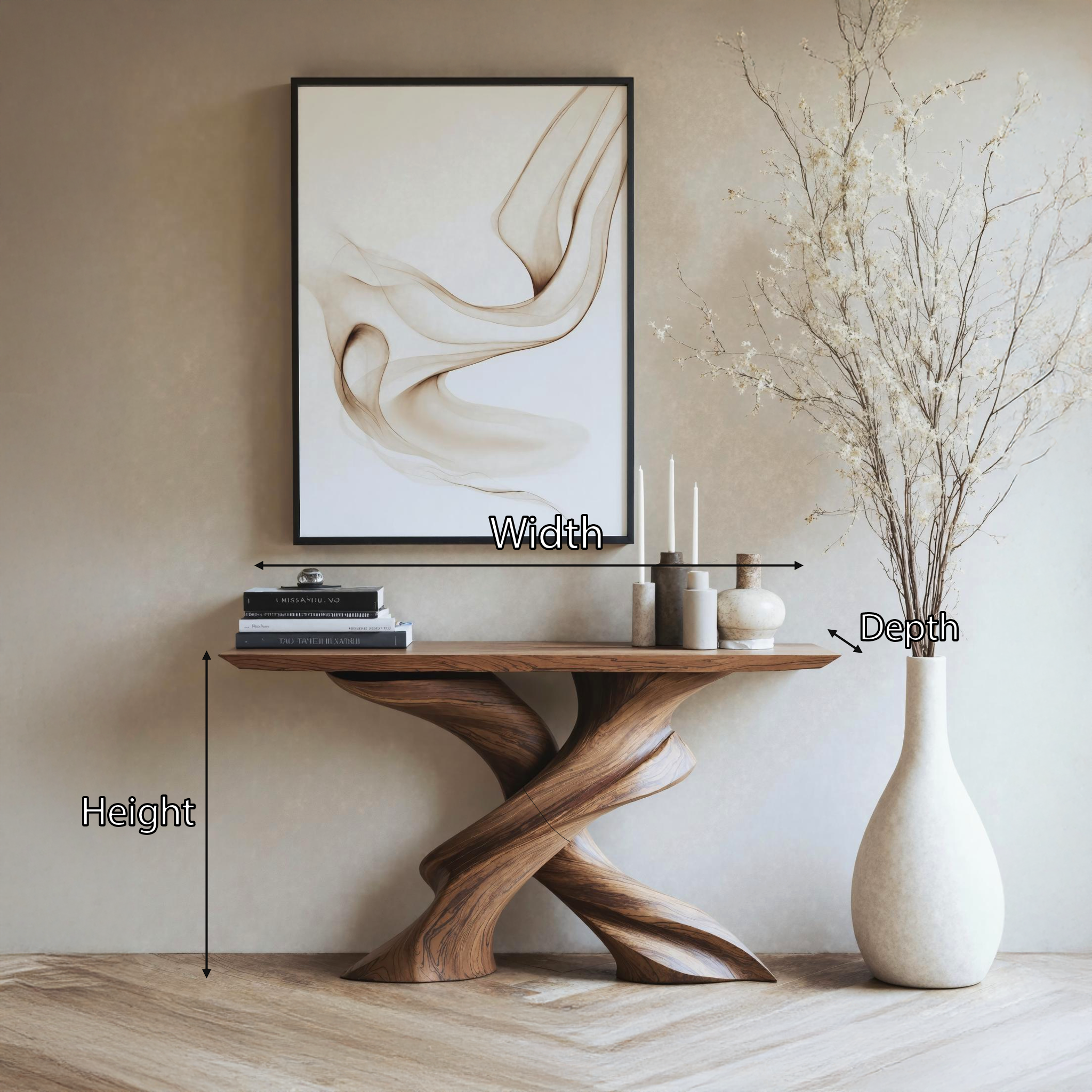 Farmhouse Style Console Table Entryway Decor SILDTTRCS227
