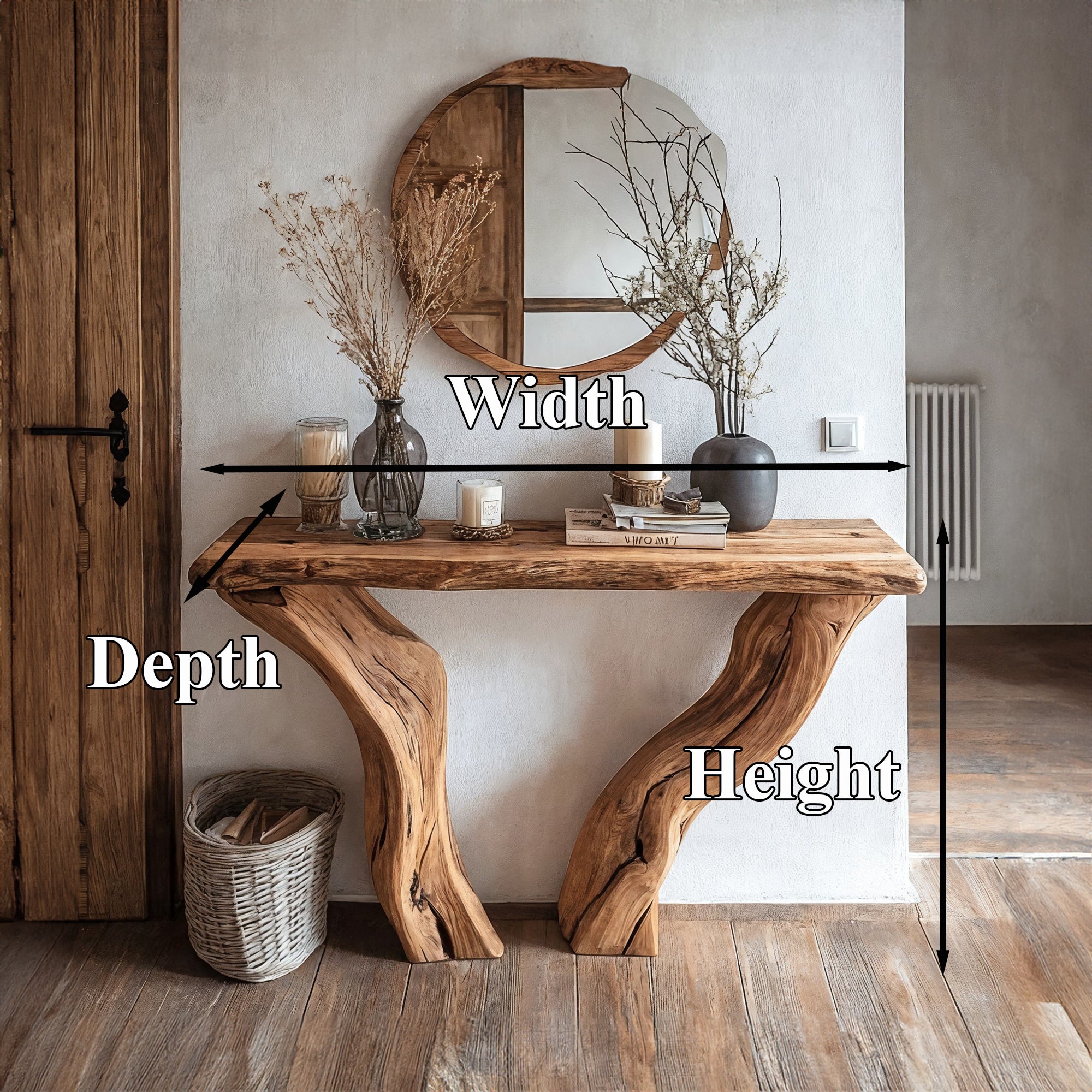 Entryway Console Table Handcrafted SILDTCS050