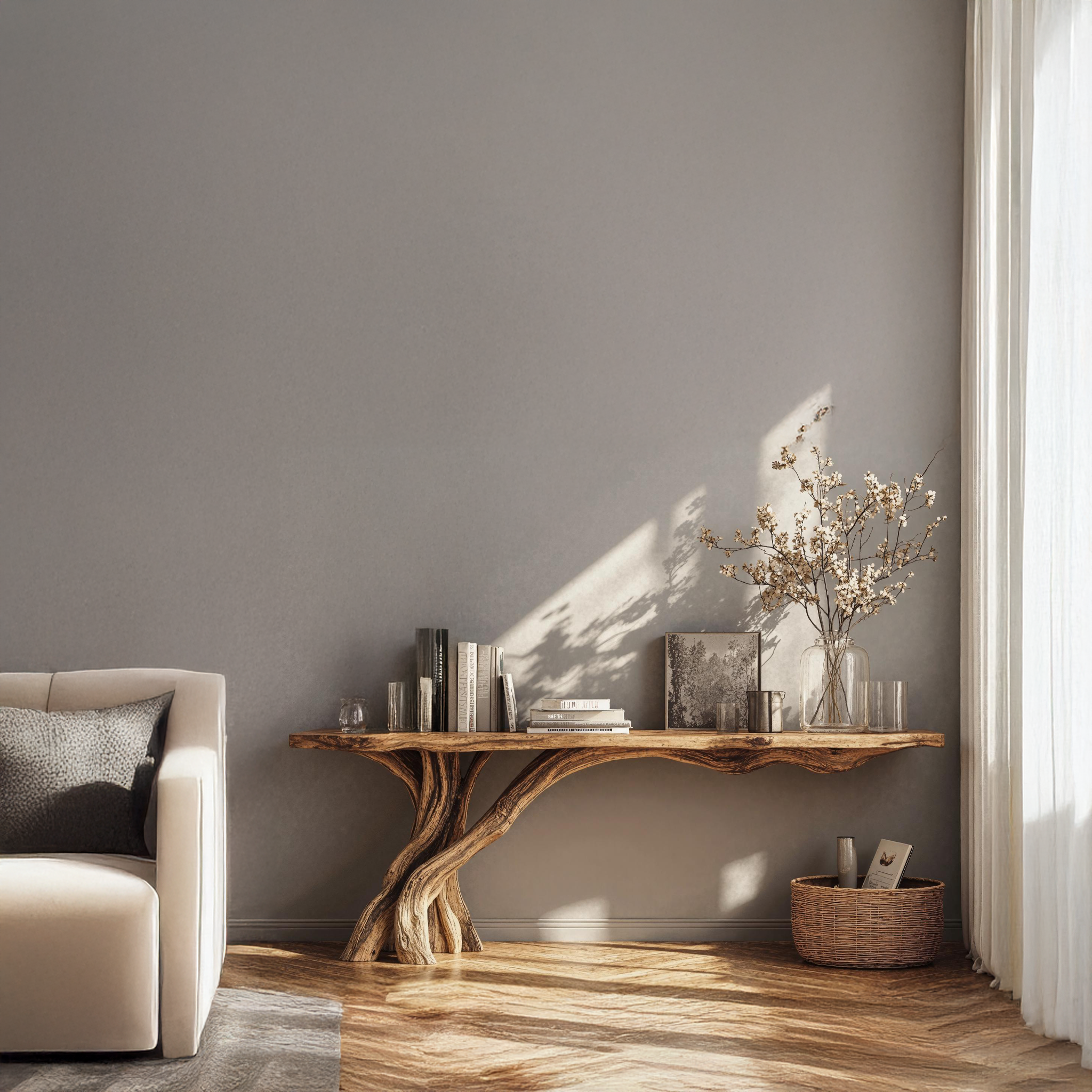 Practical Wood Console Table For Organized Living Room Spaces SILDTCS195