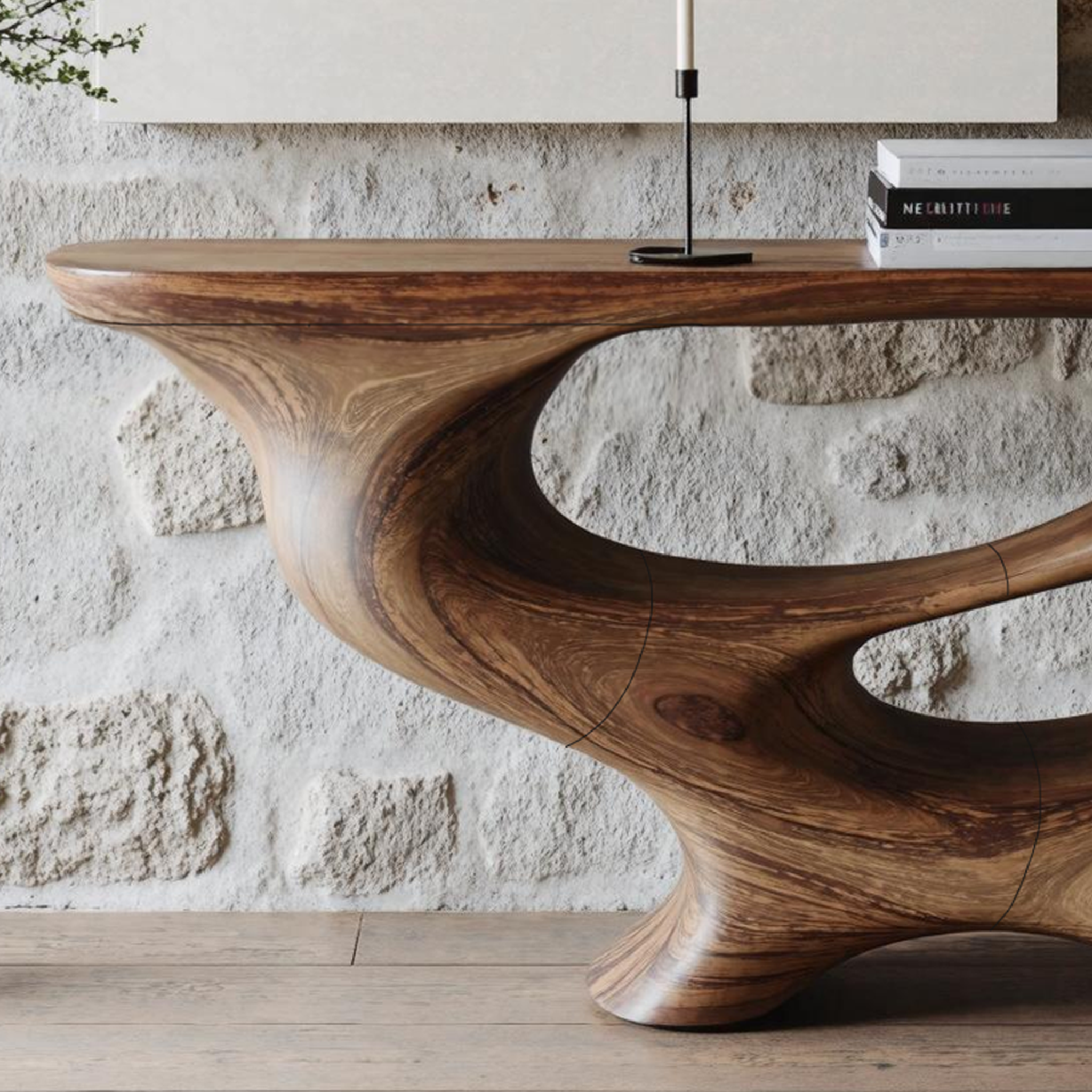 Mid Century Wooden Console Table For Living Room SILDTTNCS244