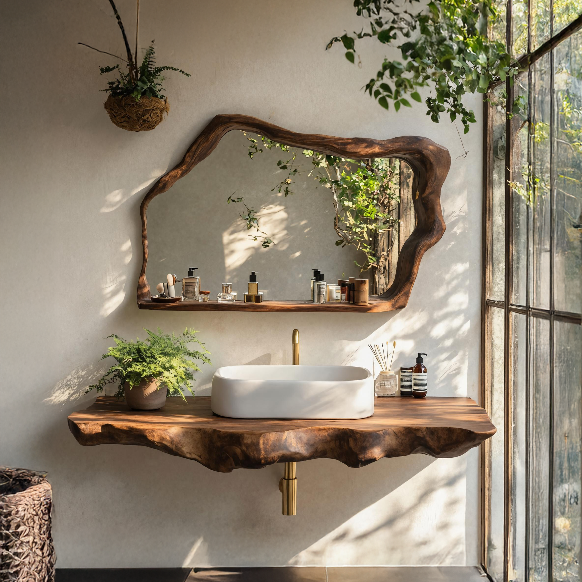 Rustic Wood Vanity For Elegant Bathroom Decor SILDTTRBAS019