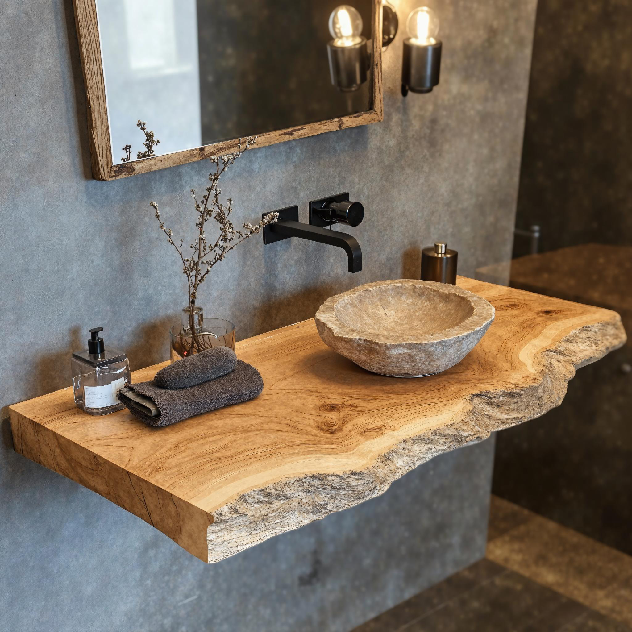 Customizable Floating Shelf For Bathroom Vanity Organization SILDTBRV182