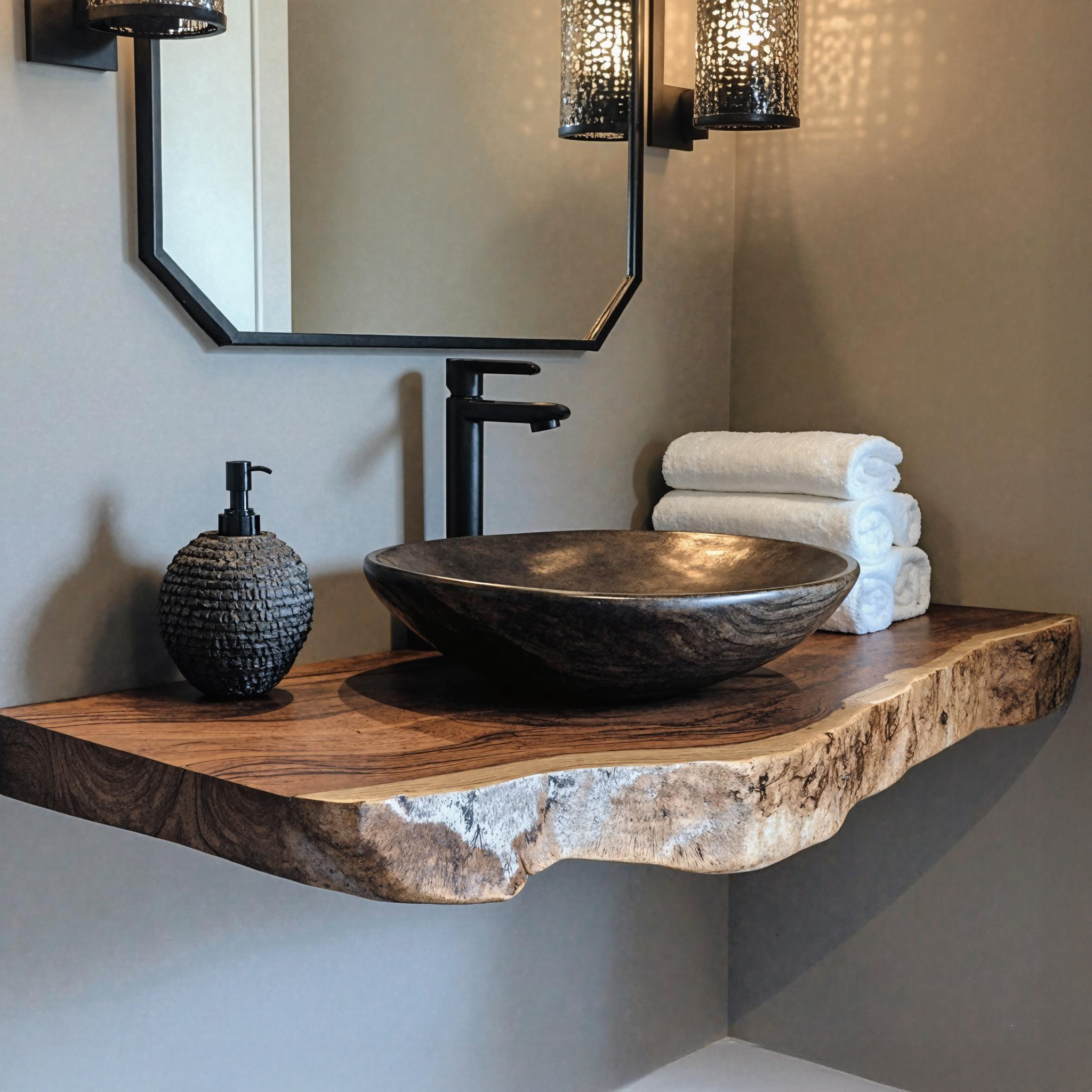 Handcrafted Floating Bathroom Shelf For Vanity And Decor SILDTBRV186