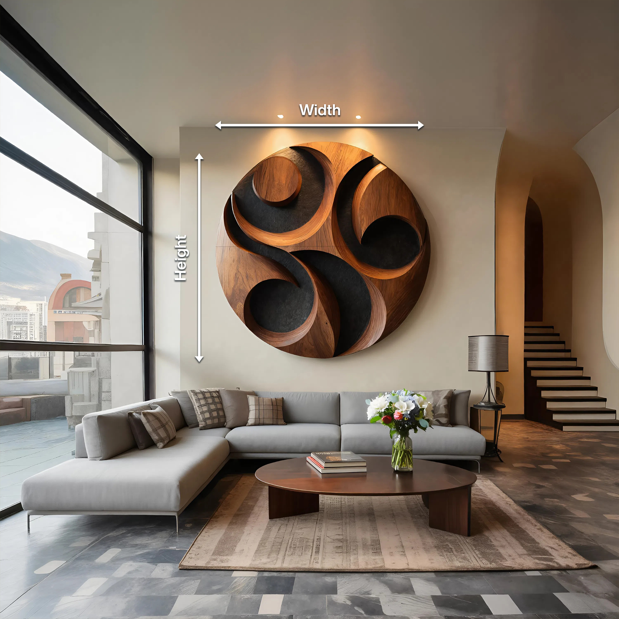 Organic Carved Wall Art For Luxury Living Spaces RTTHTTWA076
