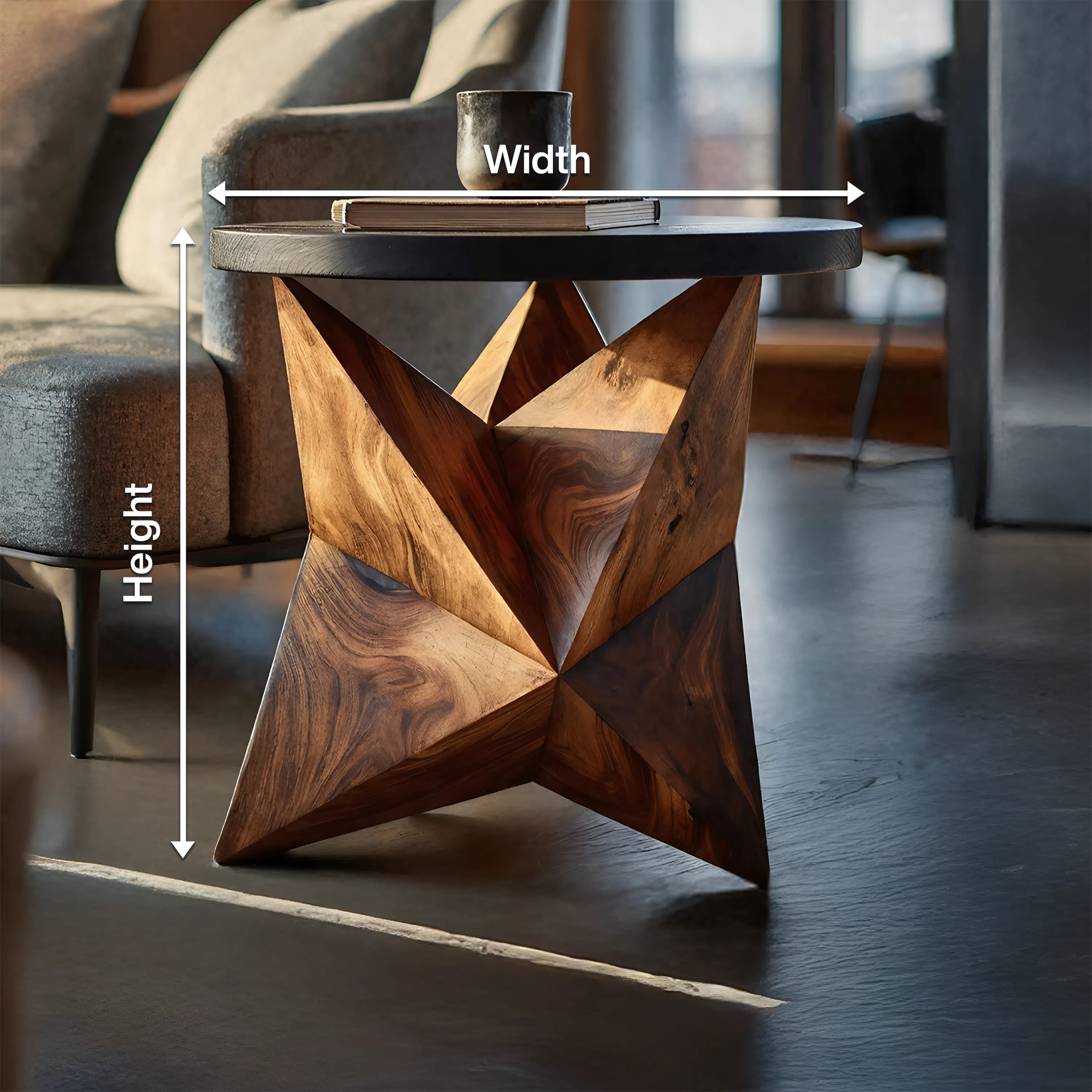Handcrafted Wooden Side Table For Elegant Furniture Decor SILDTTNSTA009