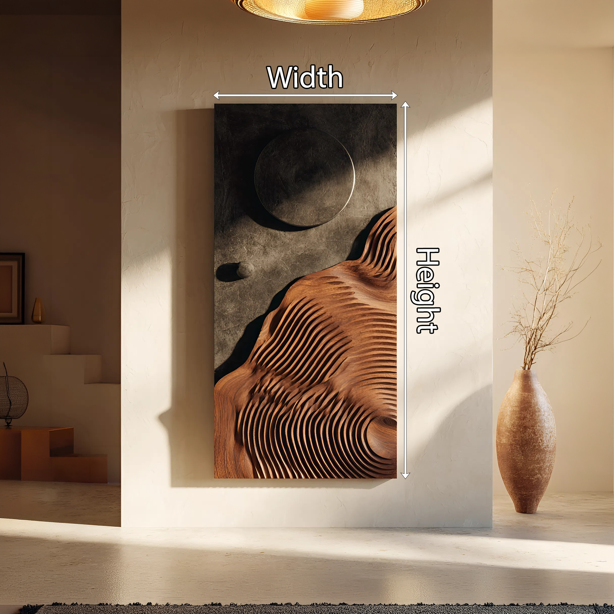 Mid Century Abstract Wall Decor For Living And Entry Accent SILDTTNWA061
