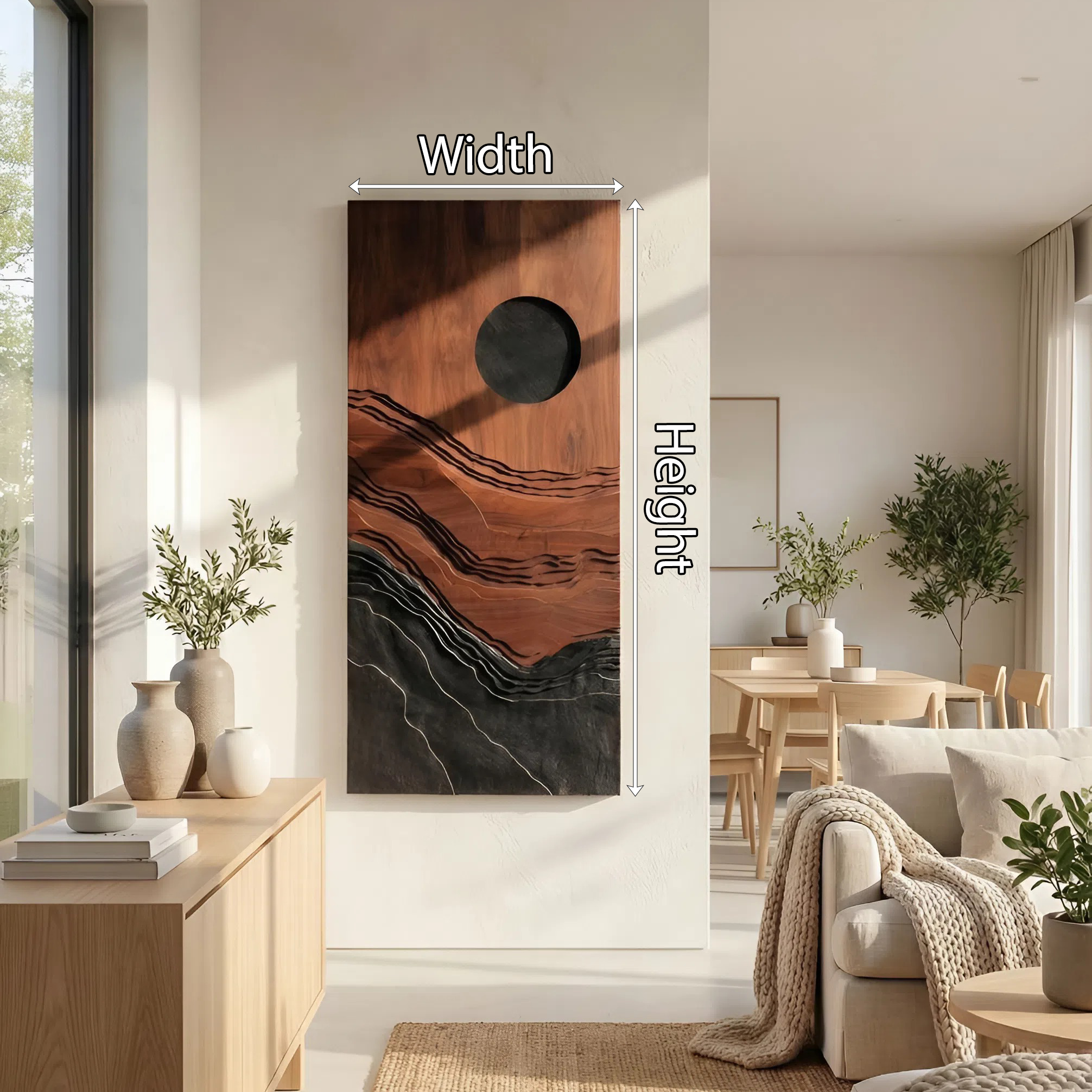 Contemporary Abstract 3D Wall Art For Living Area Decor SILDTTNWA046
