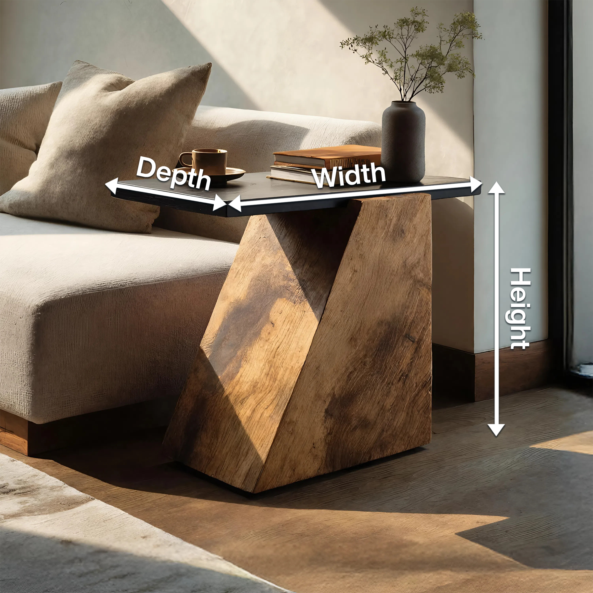 Modern Wooden Side Table For Luxury Living Room Design SILDTTNSTA016