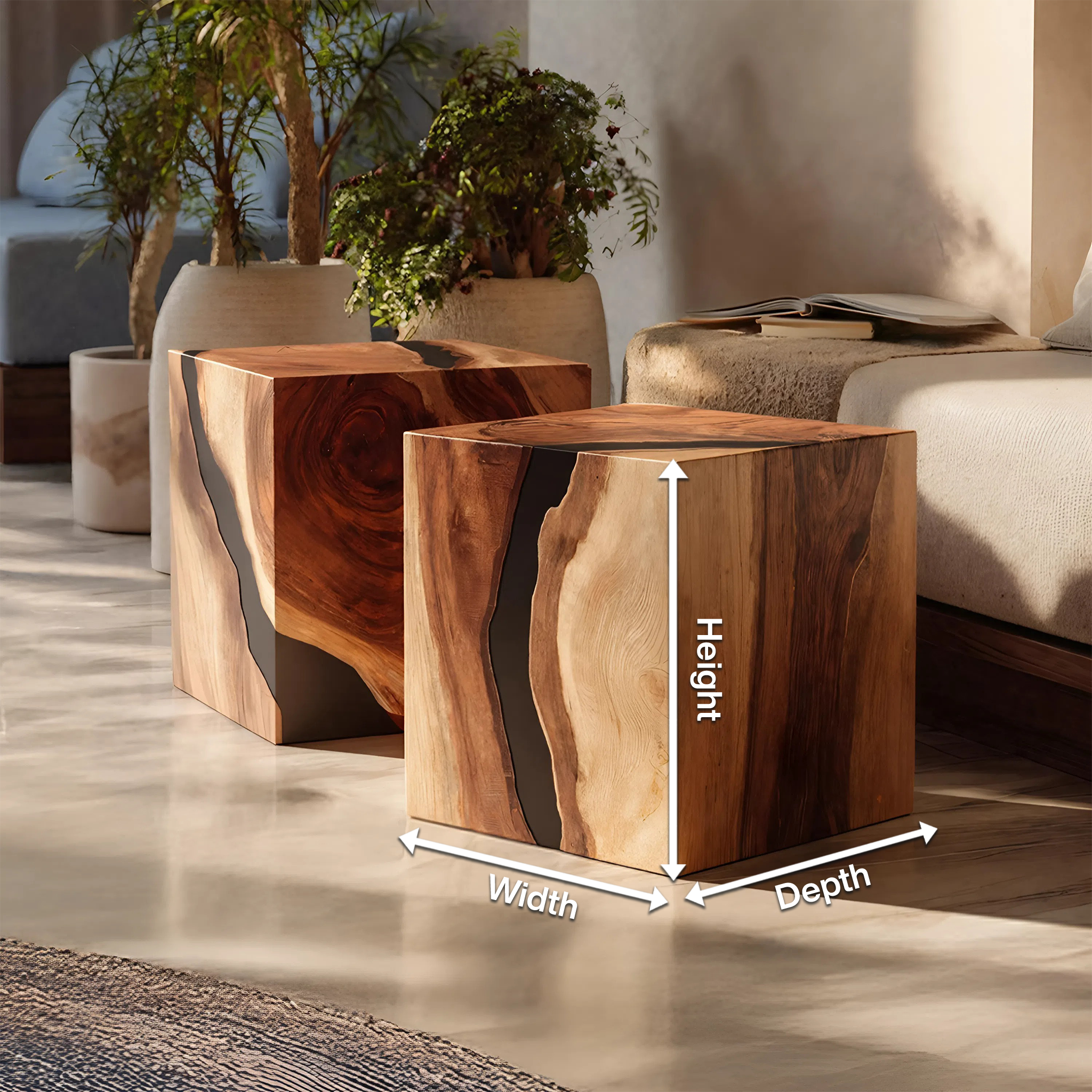 Handcrafted Low Coffee Table For Modern Furniture Decor SILDTTNCF030
