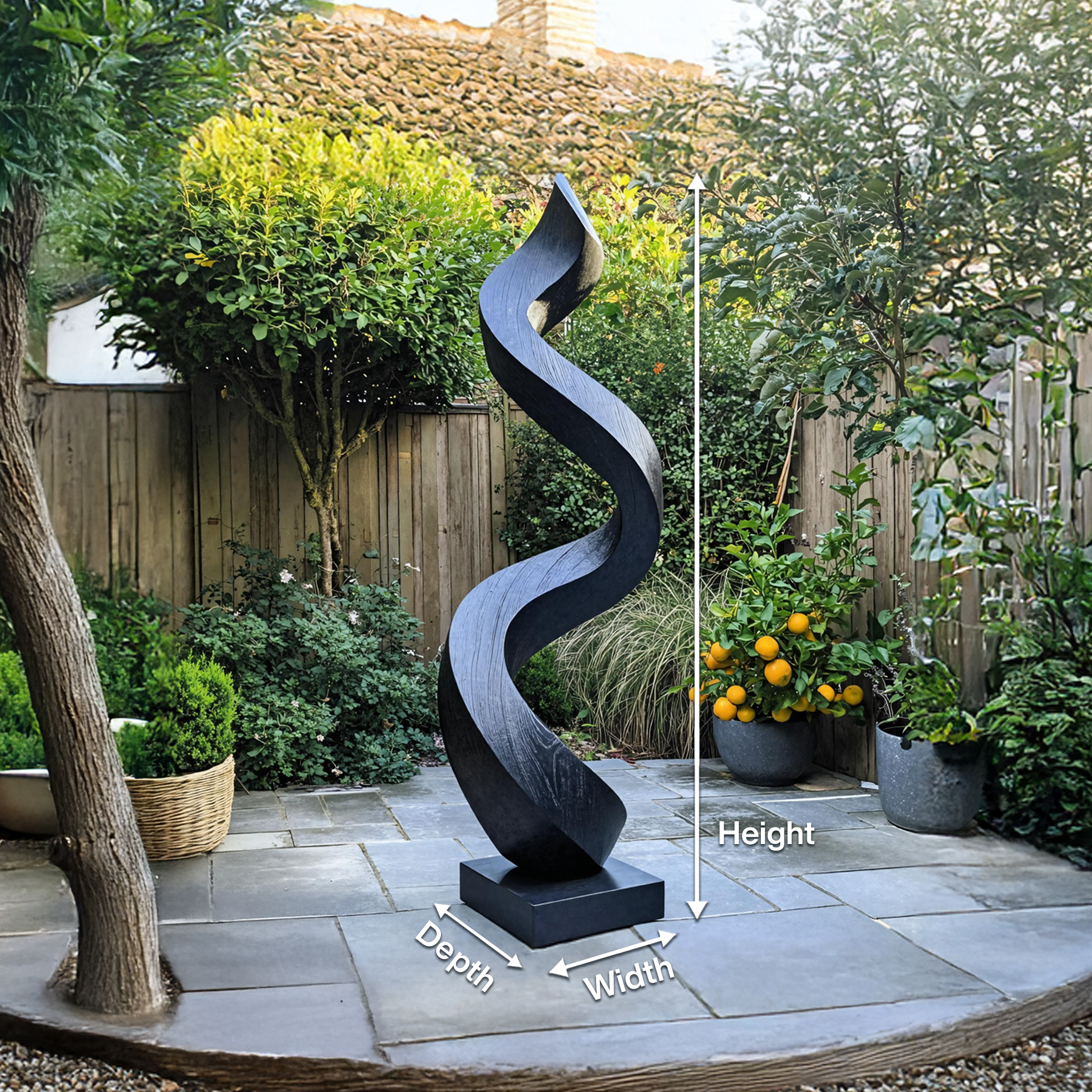 Mid Century Abstract Sculpture For Garden Wall Feature SILDTTNAS013