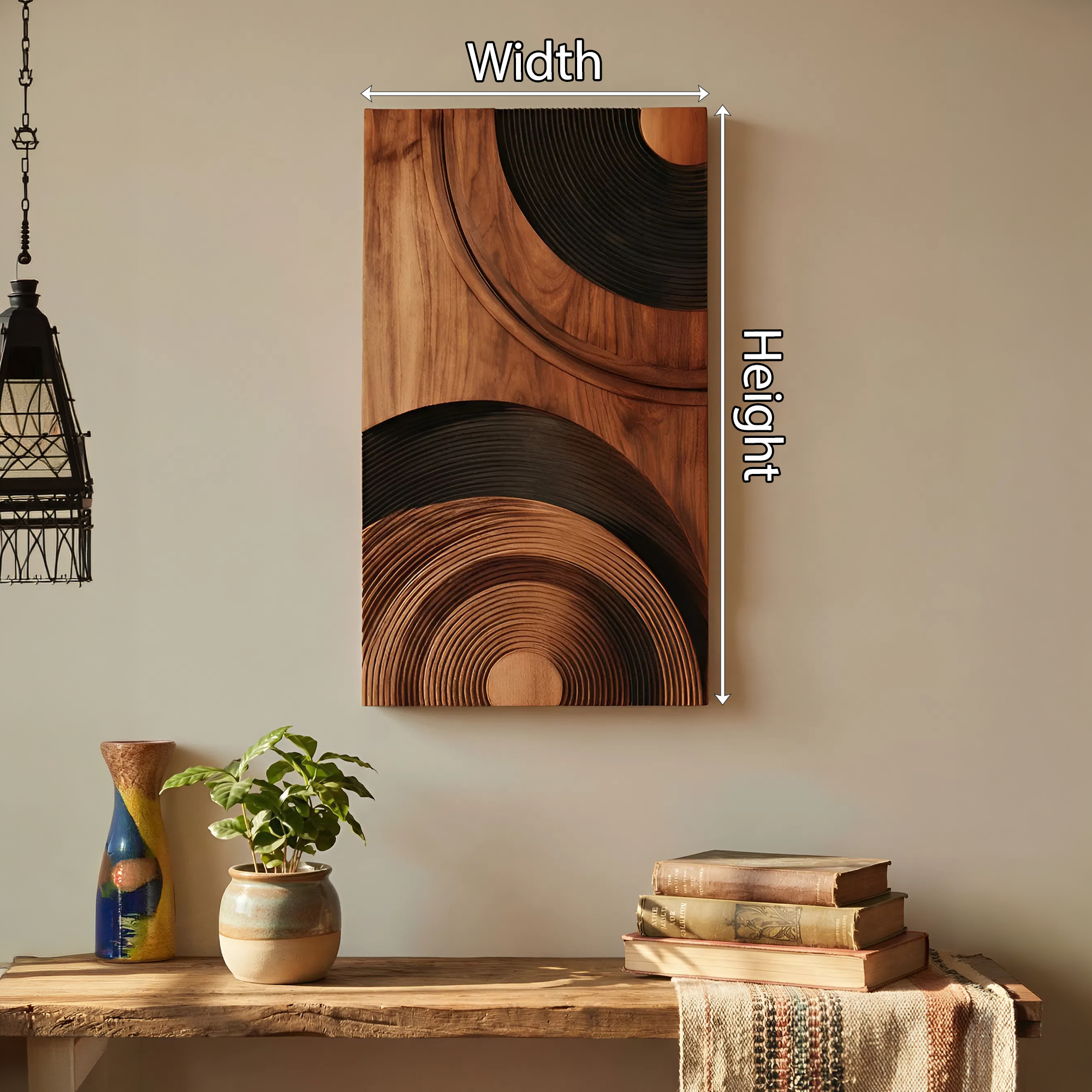 Mid Century Abstract Wall Decor For Living And Entry Accent SILDTTNWA062