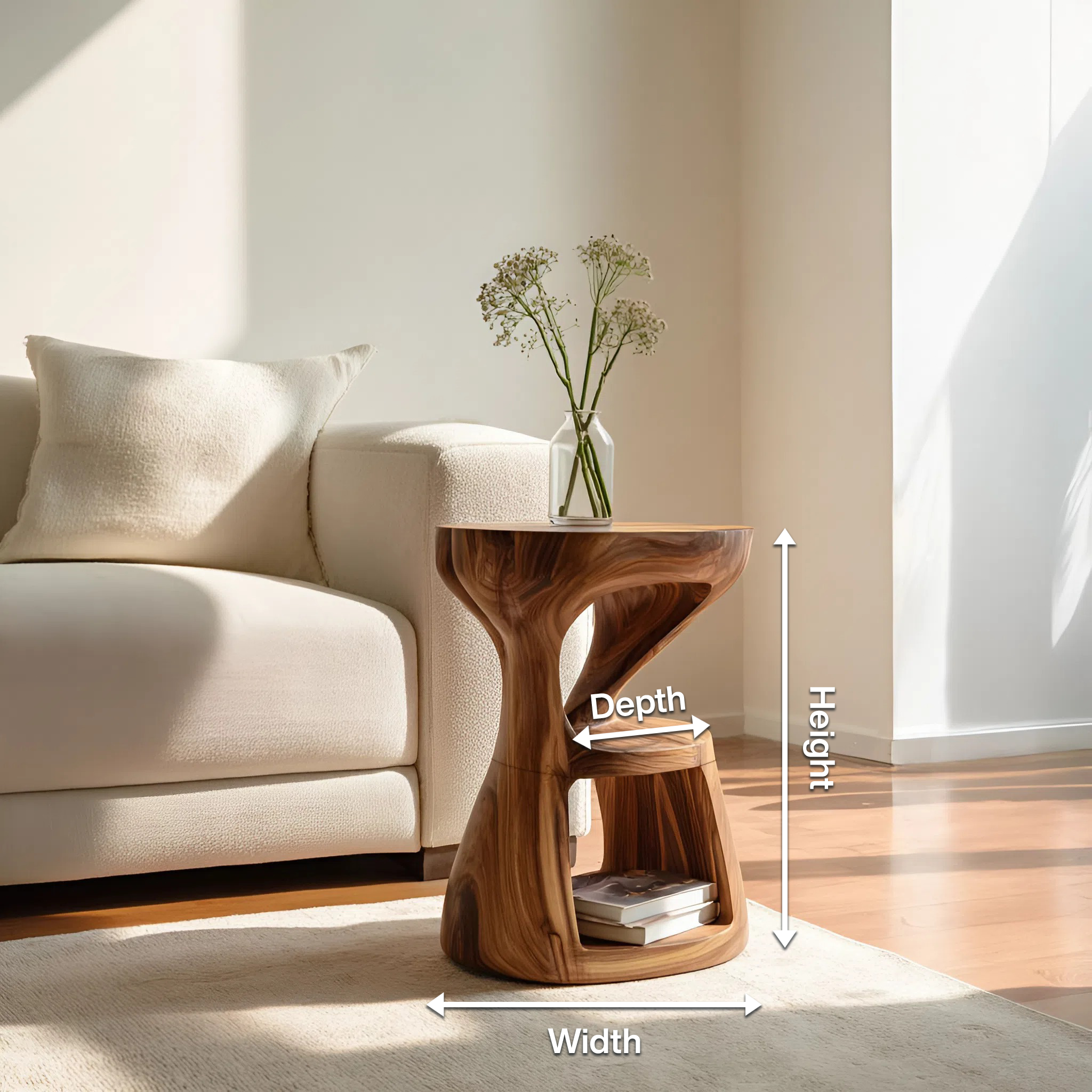 Modern Sculptural Side Table For Living Room SITHHNSTA013