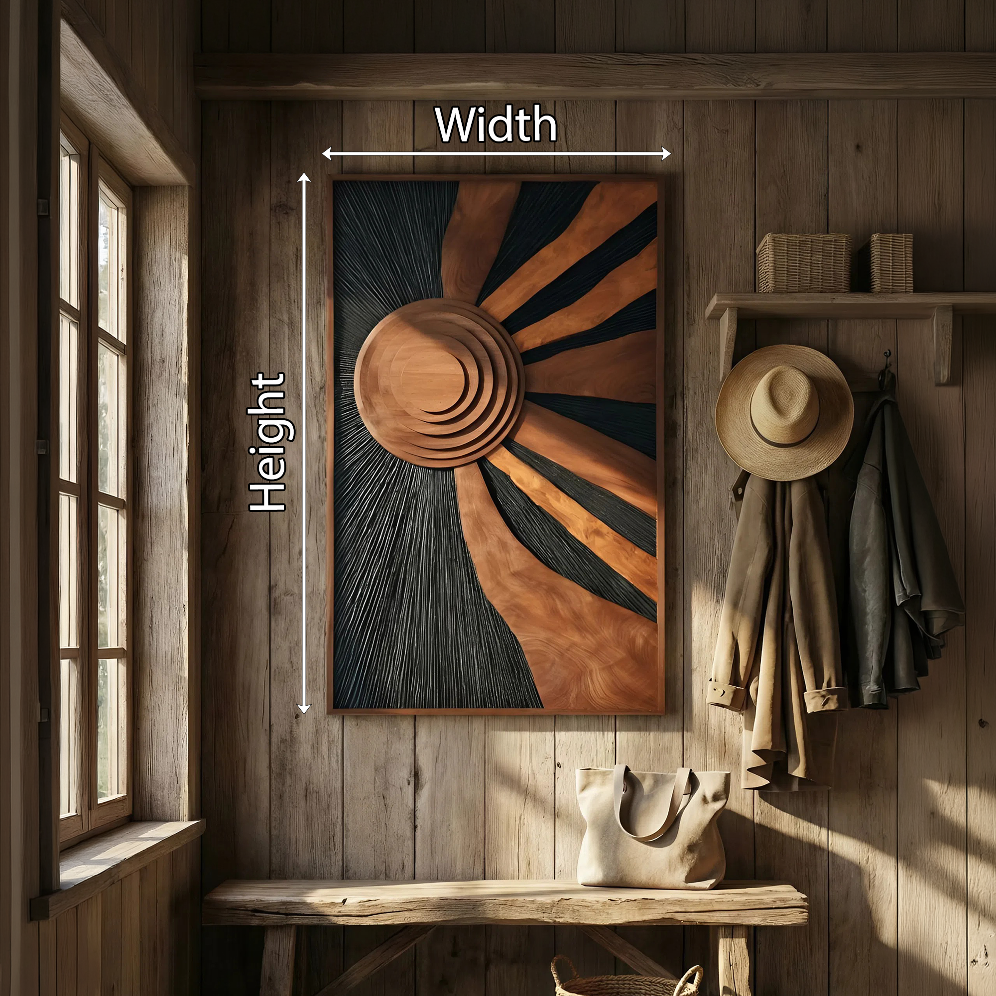 Mid Century Flowing Wall Sculpture For Dining Area Decor SILDTTNWA065