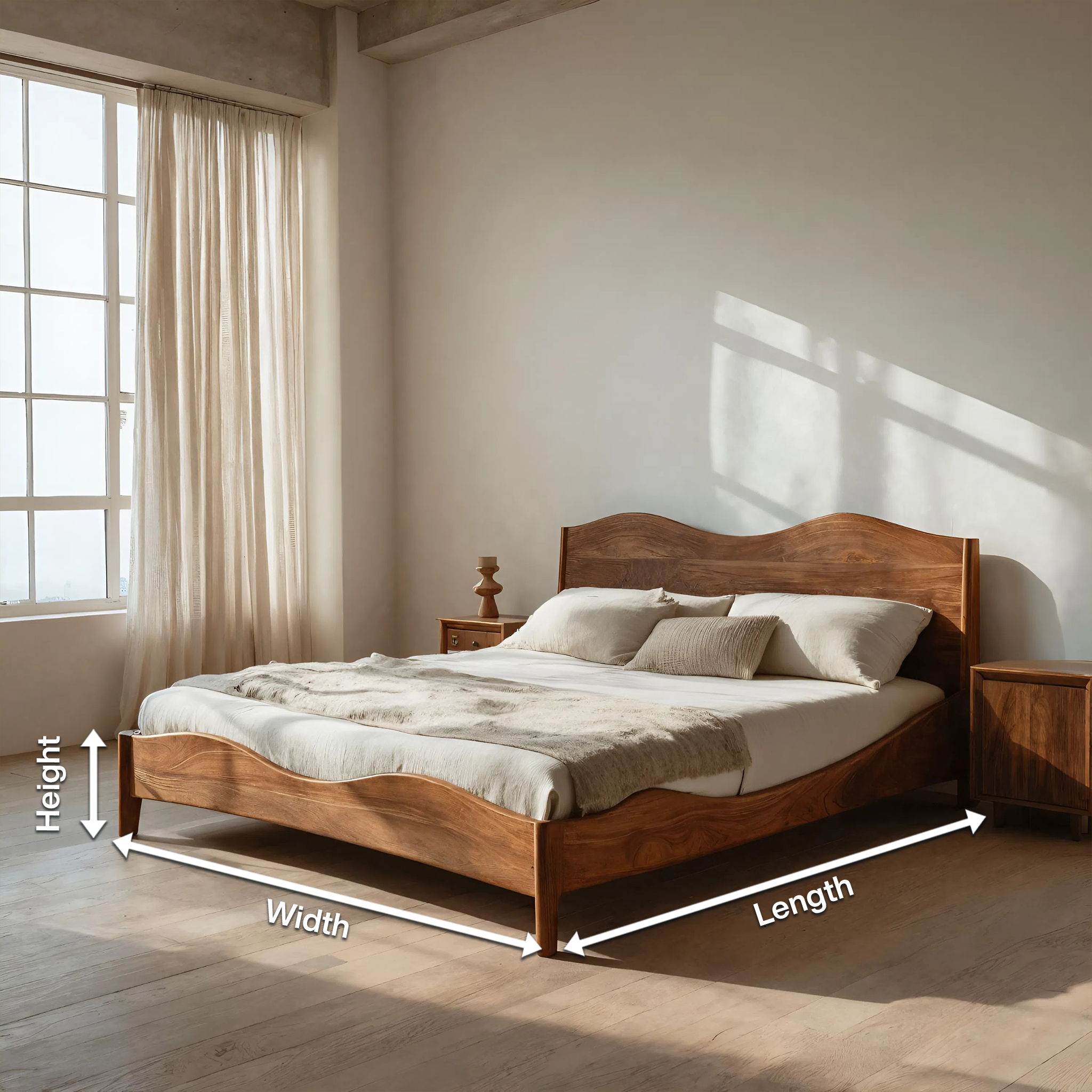 Luxury Set Headboard And Bed Frame For Bedroom RTTHHNWO005