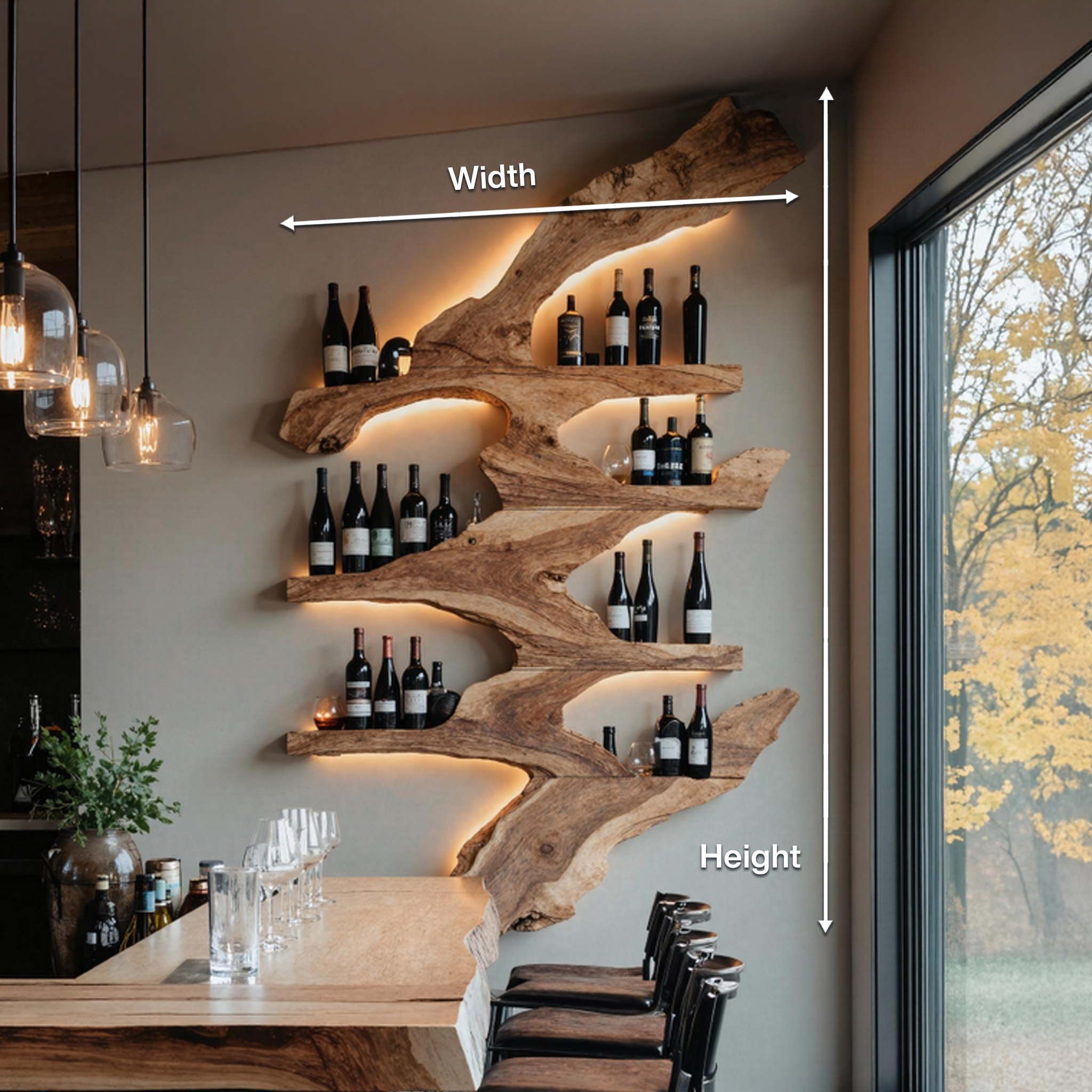 Handcrafted Wine Stand For Kitchen Wine Bottle Rack SILDTTRWH023