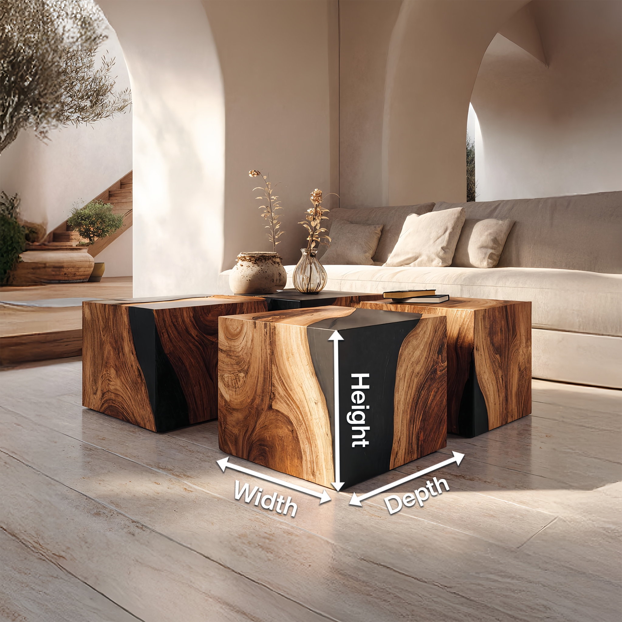 Handcrafted Low Coffee Table For Contemporary Interiors SILDTTNCF050