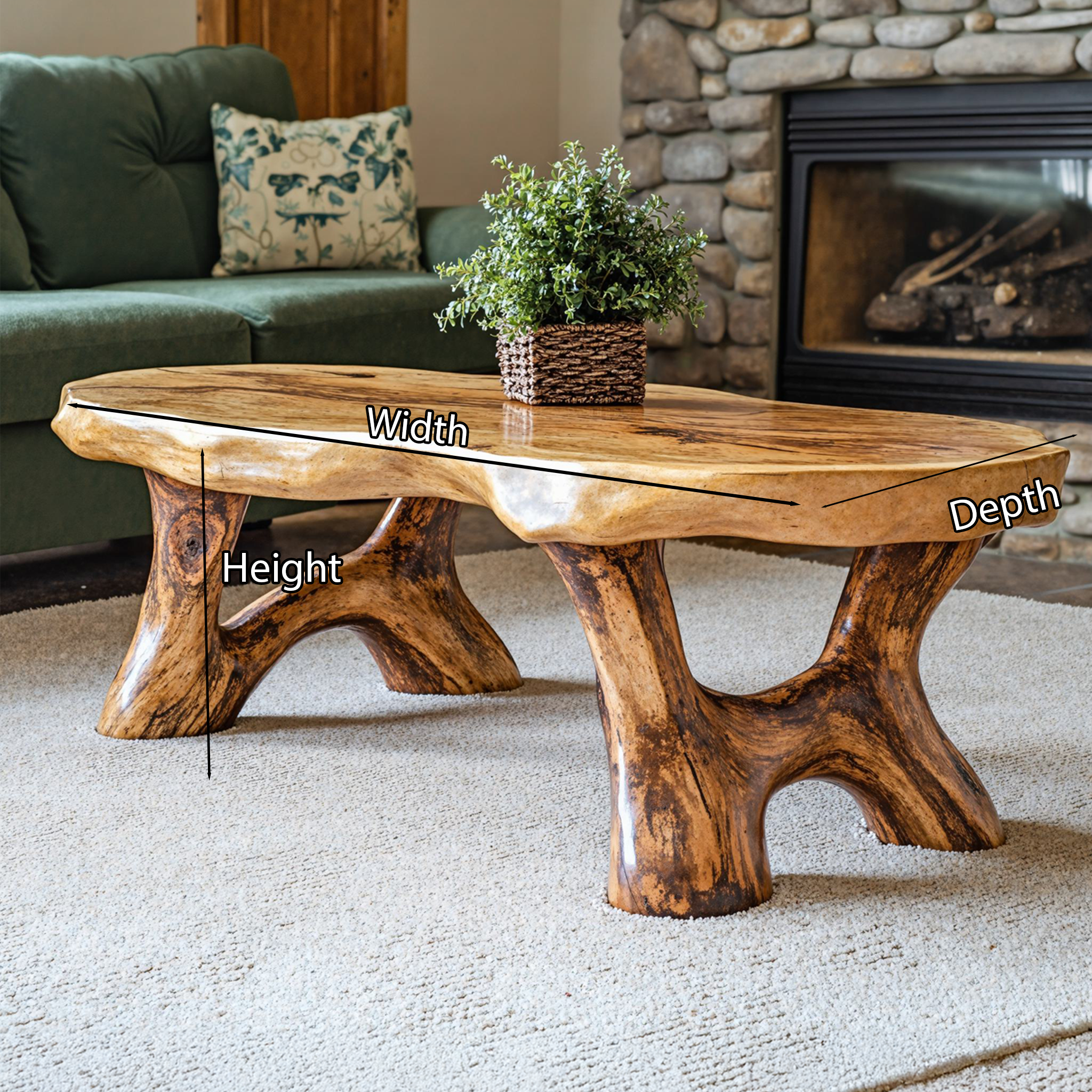 Rustic Coffee Table For Living Room SILDTCF053