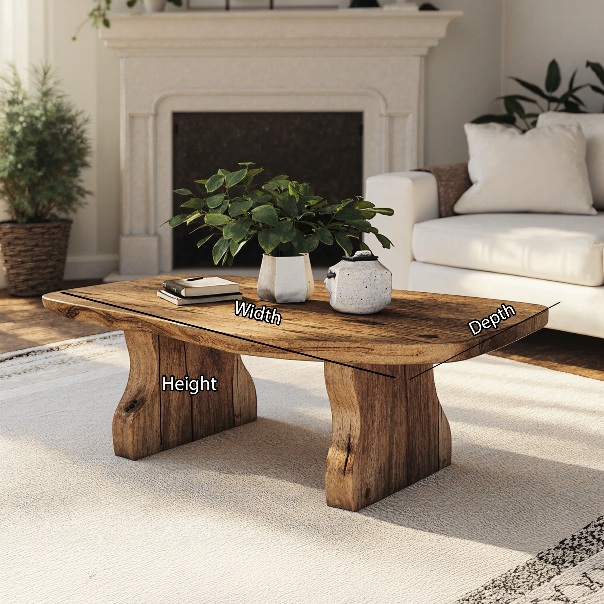 Modern Coffee Table Wooden Coffee Table SILDTCF058