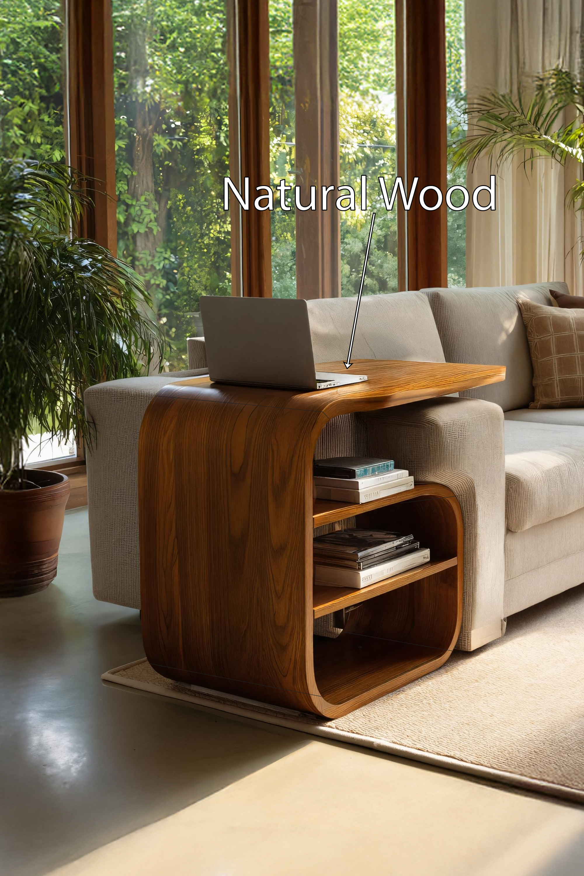 Handcrafted Wooden Side Table For Entryway Design And Home Decor SILDTTRSTA012