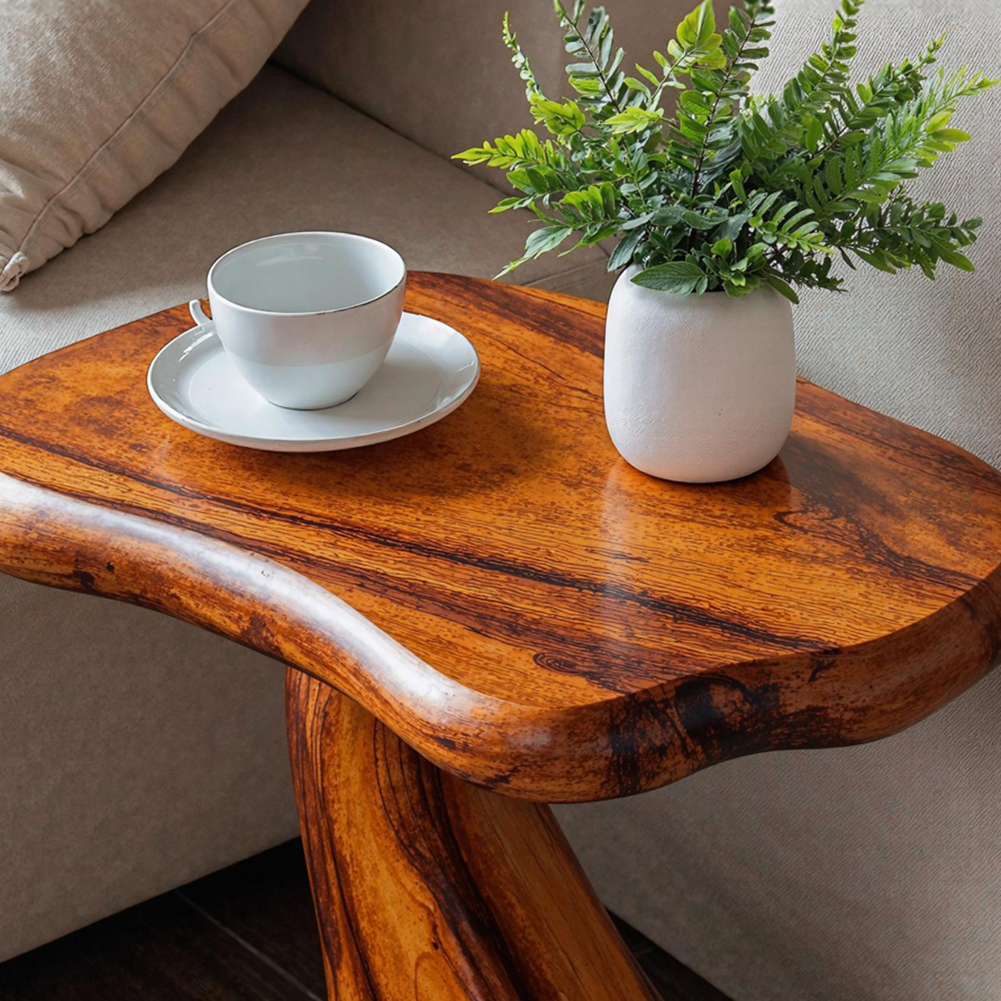 Farmhouse Wooden End Table For Cozy Furniture Decor SILDTEN121