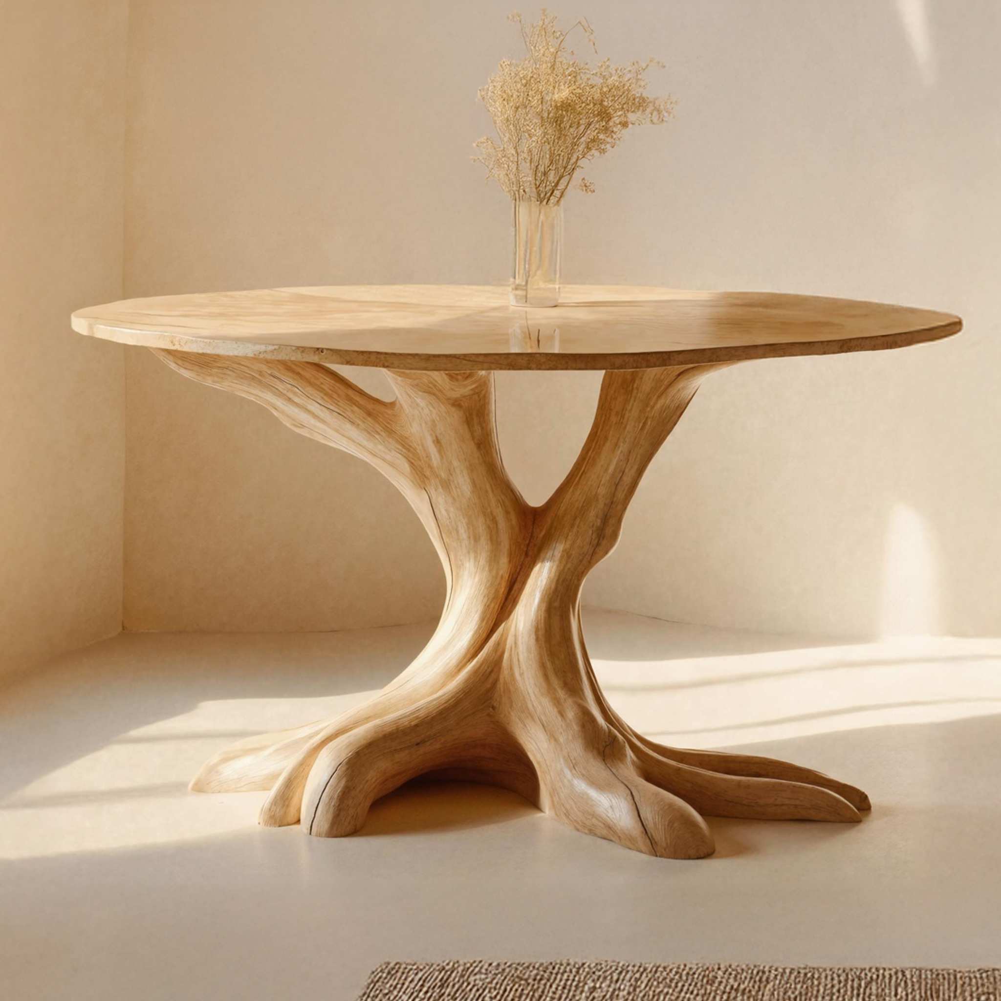 Unique Natural Wood End Table To Elevate Your Living Room SILDTEN110