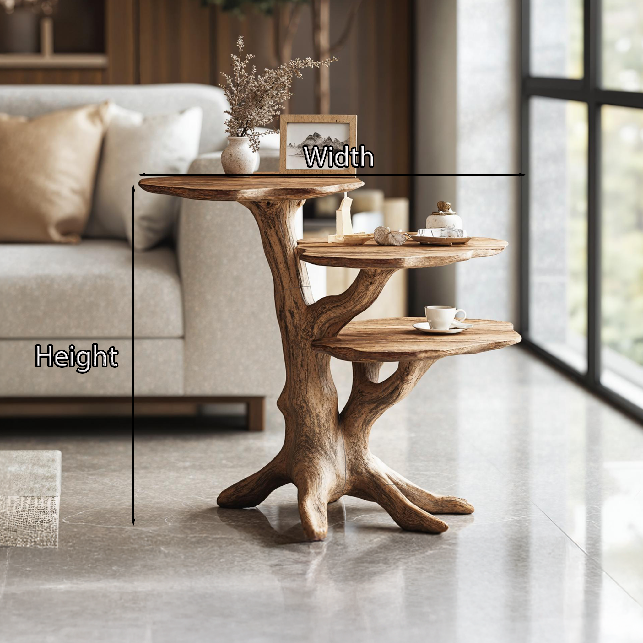 Handcrafted Solid Wood End Table Modern Living SILDTTNEN015