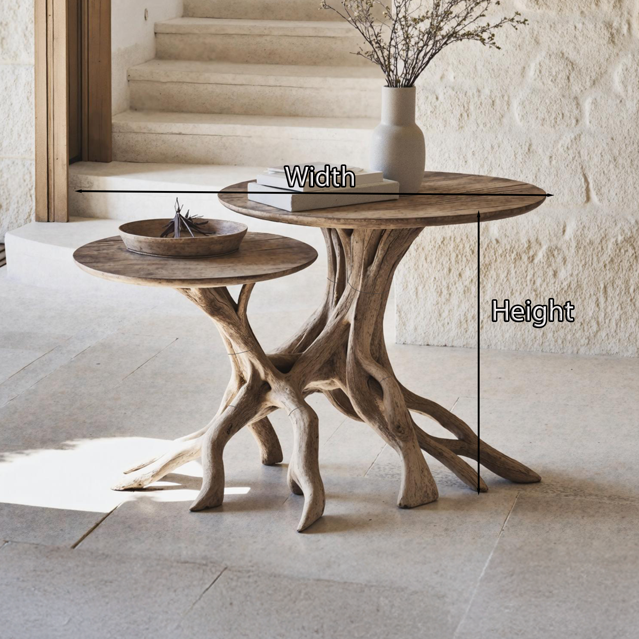 Mid Century Live Edge End Table Home Decor SILDTTNEN017