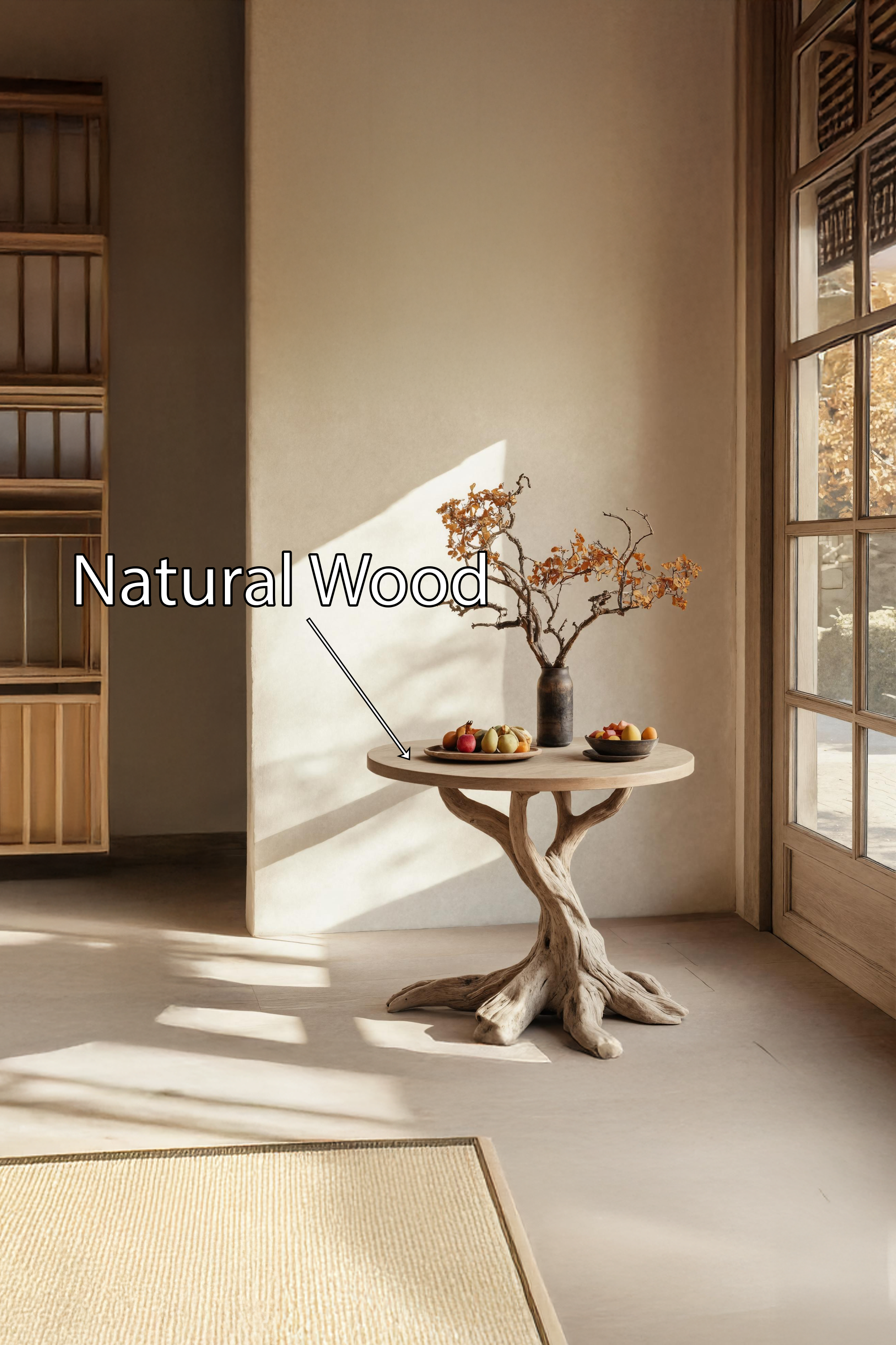 Mid Century Solid Wood End Table For Living Room Decor Inspiration SILDTTREN005