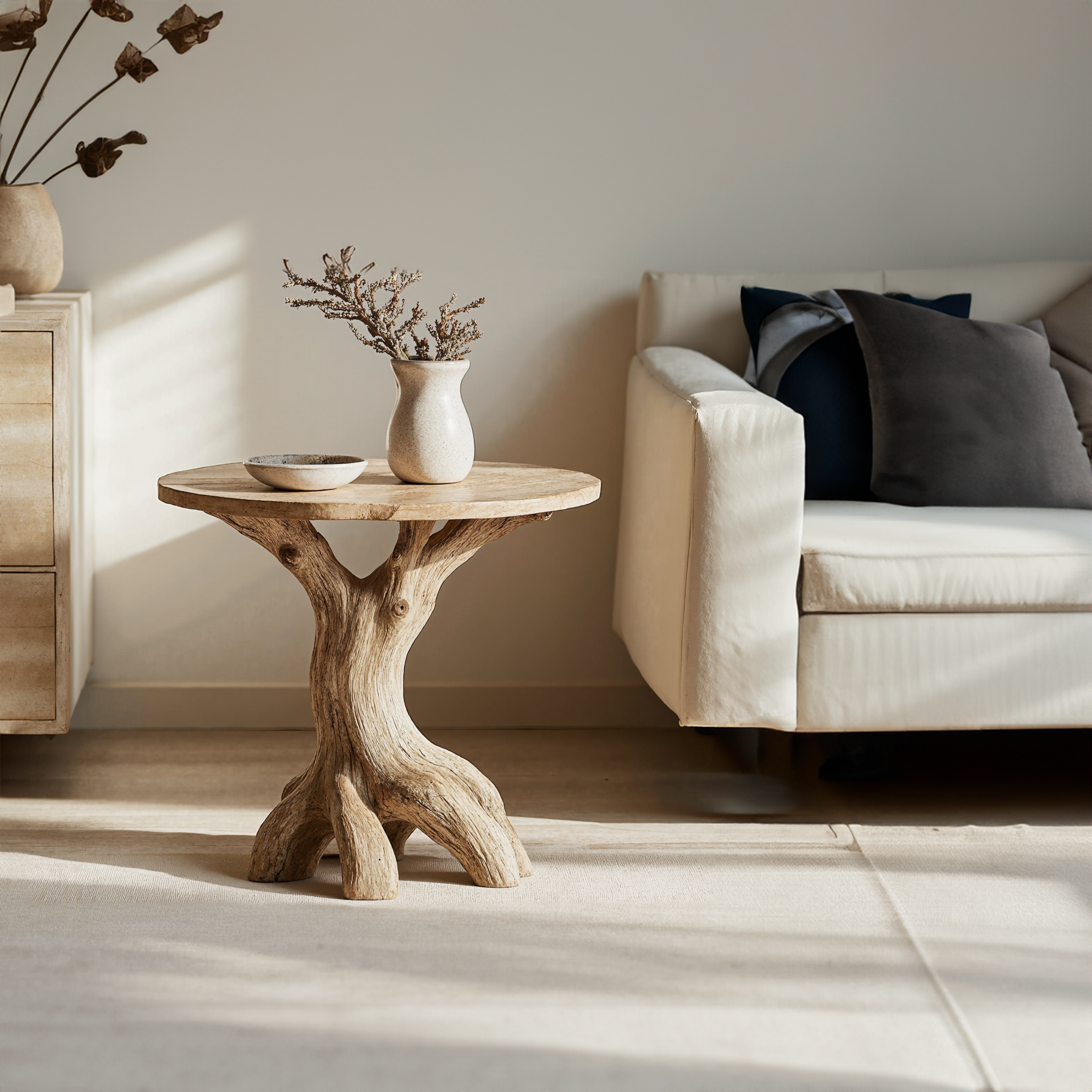 Farmhouse End Table Live Edge Table Home Decor SILDTEN054