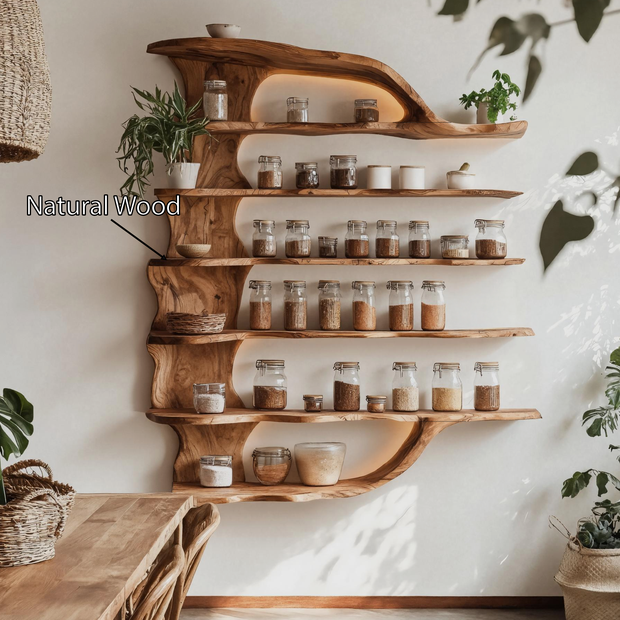 Handcrafted Wooden Spice Organizer For Modern Kitchen SILDTTRSRS005