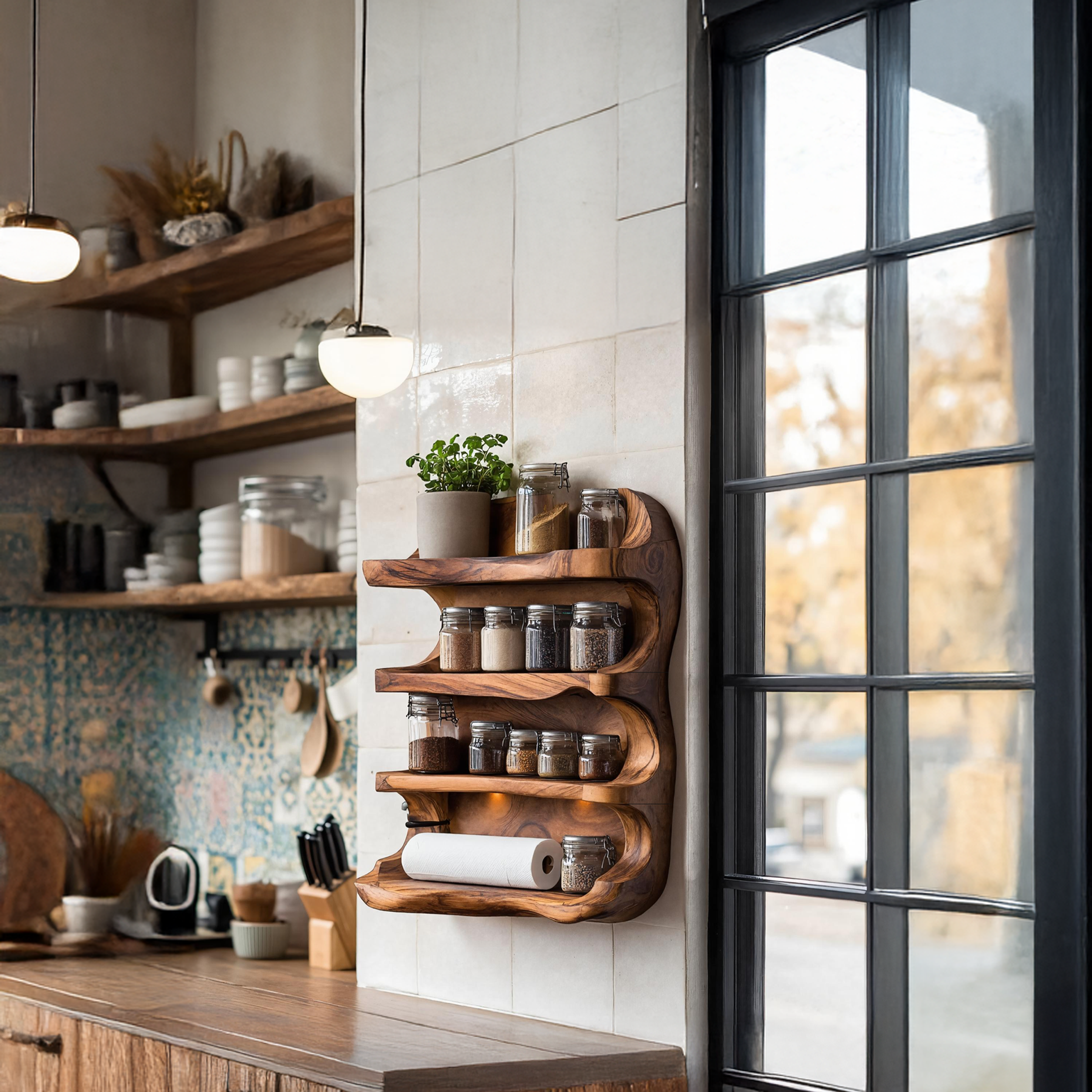 Rustic Style Handmade Spice Holder For Kitchen Furniture SILDTTRSRS009