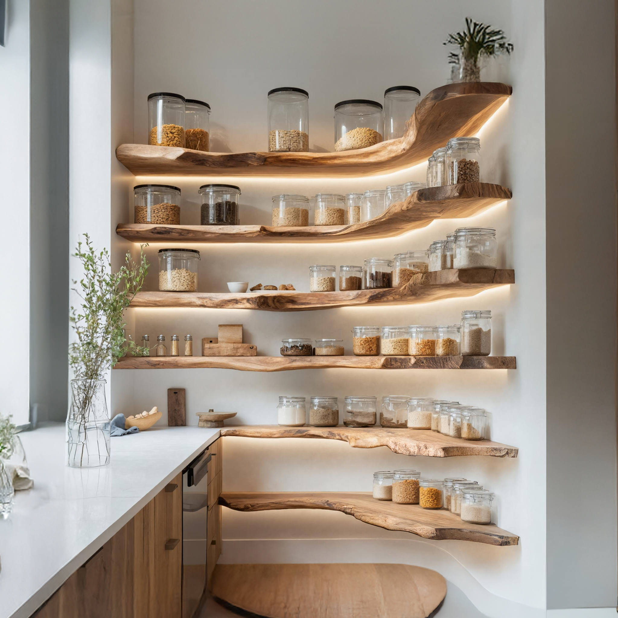 Rustic Handmade Wooden Spice Rack For Kitchen Wall SILDTTNSRS009