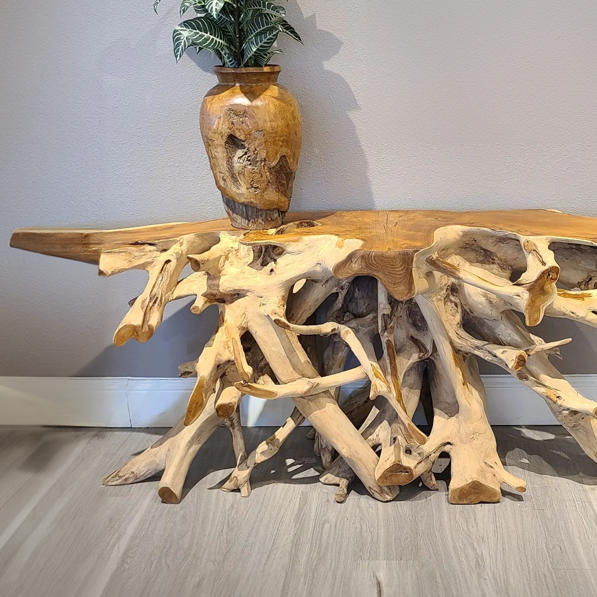 Handmade Teak Root Coffee Table SINLCF003