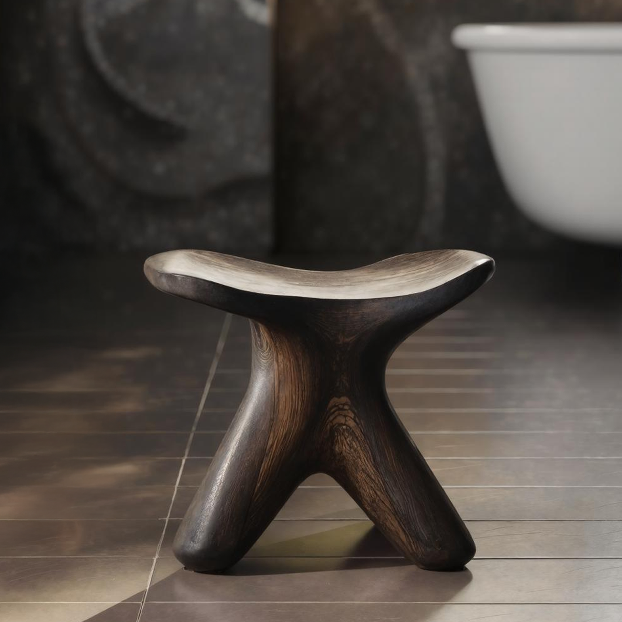 Handcrafted Bath Seat For Stylish Bathroom Furniture SILDTTRSB002