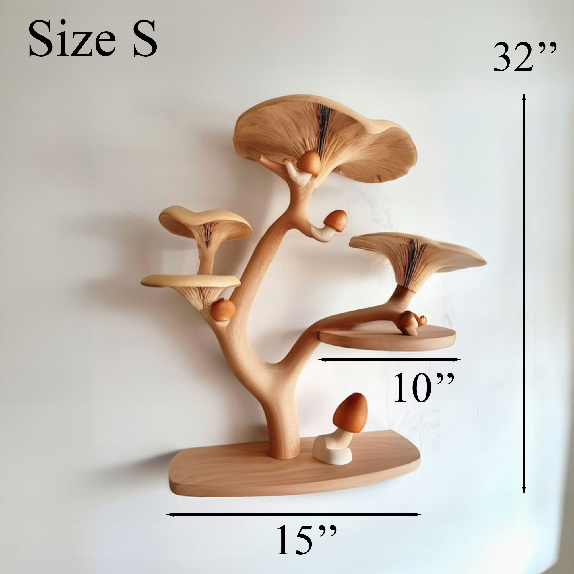 Mushroom Floating Corner Wall Shelf SINLTBS003