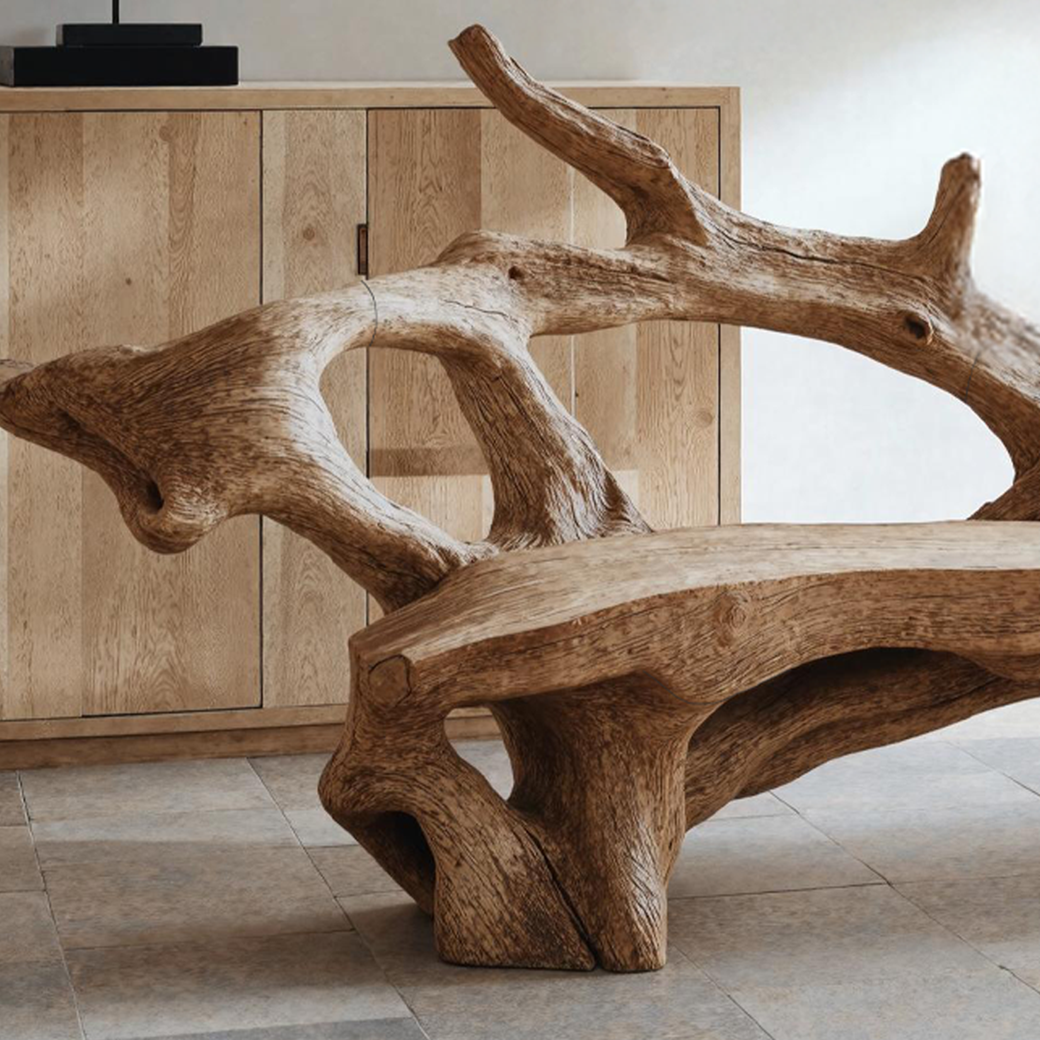 Farmhouse Live Edge Bench Outdoor Decor For Unique Garden Spaces SILDTBRB002