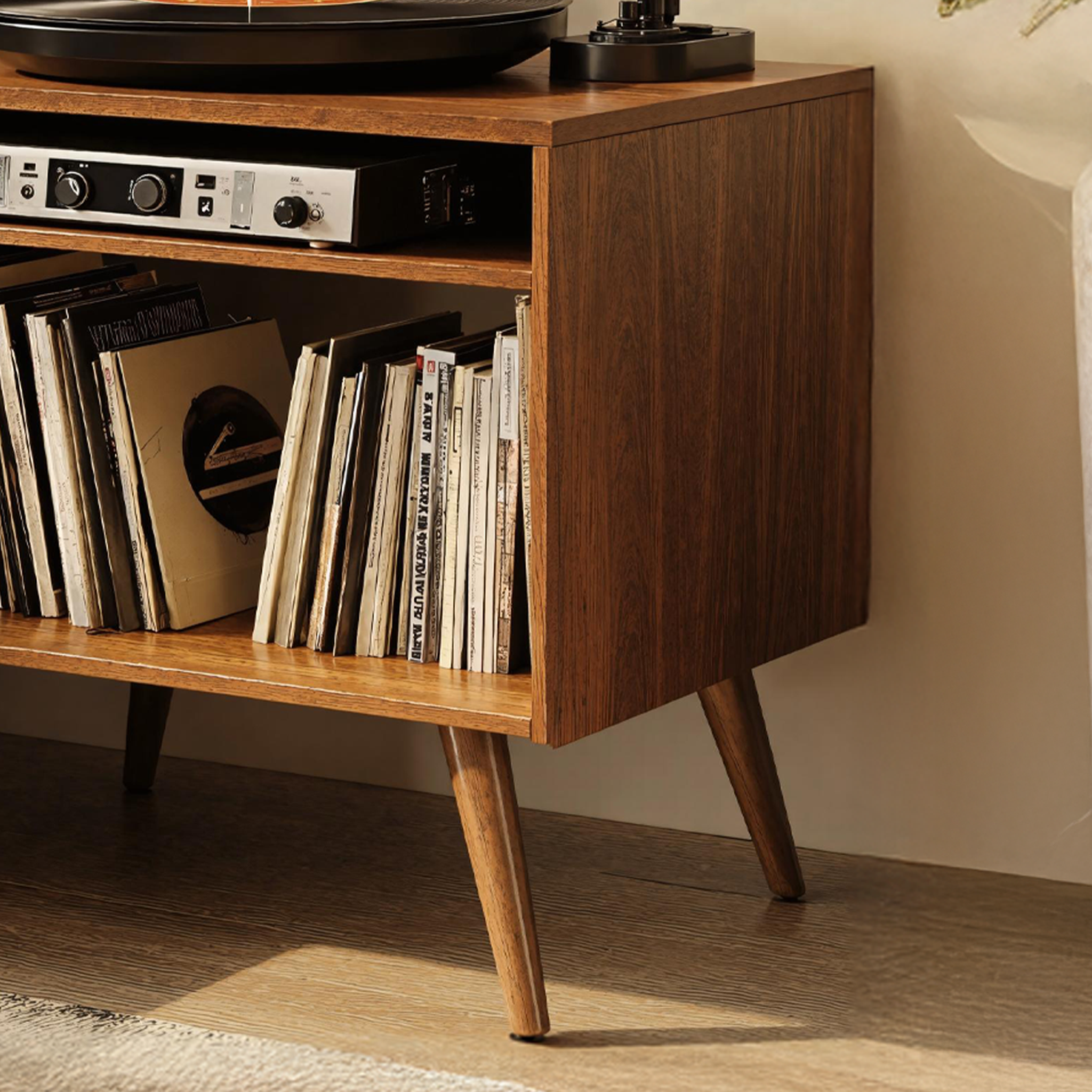 Spacious Record Player Stand For Living Room, Bedroom, Office SILDTRPT010