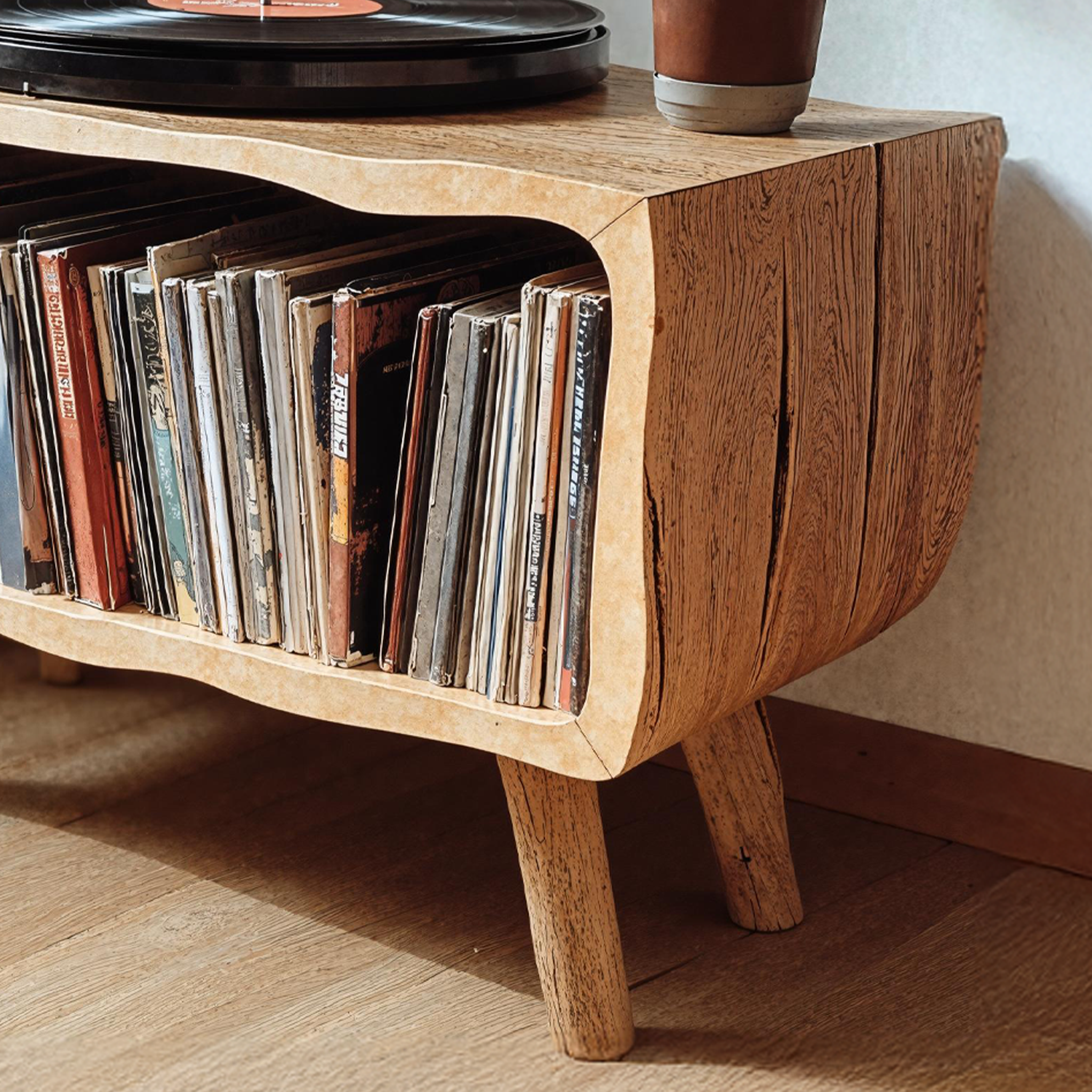 Functional Record Player Stand For Living Room, Bedroom, Office, Hallway SILDTRPT004