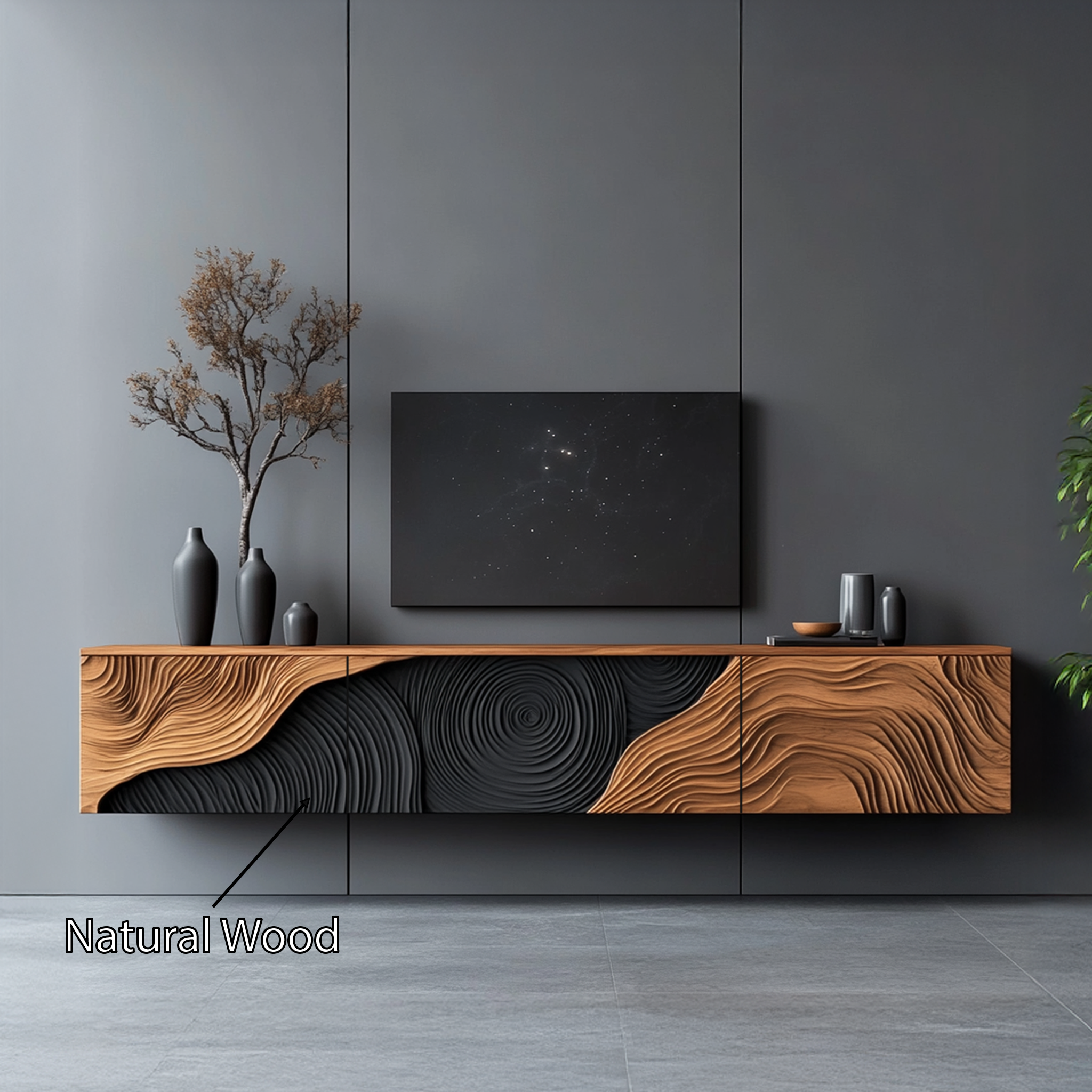 Mid Century Modern TV Cabinet For Entryway Design SILDTTRTVC059