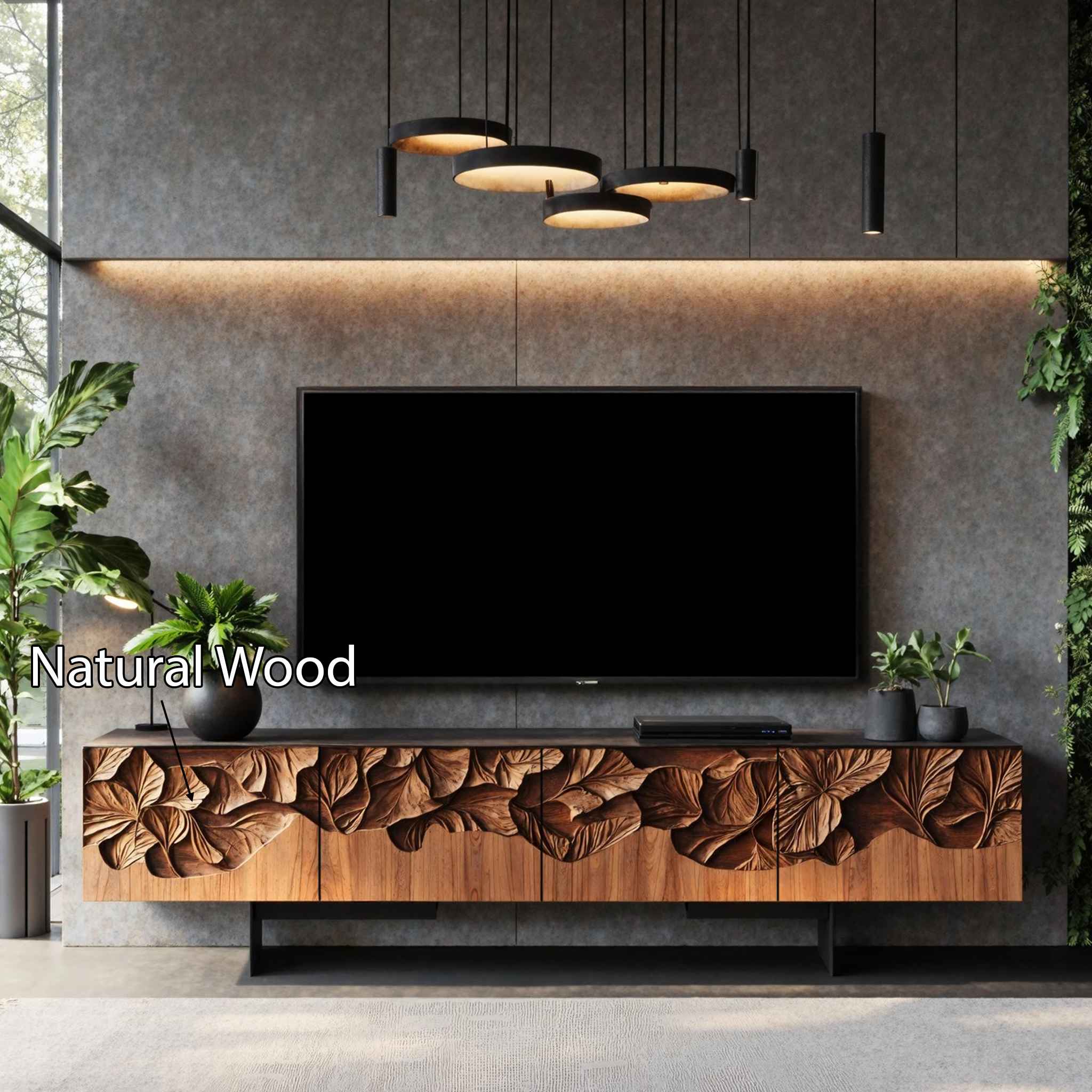 Farmhouse Wooden TV Console For Entryway Design SILDTTNTVC037