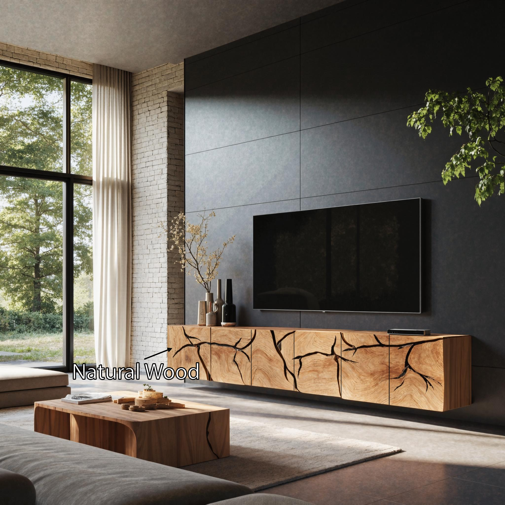 Handcrafted Rustic TV Cabinet For Home Interiors SILDTTRTVC064